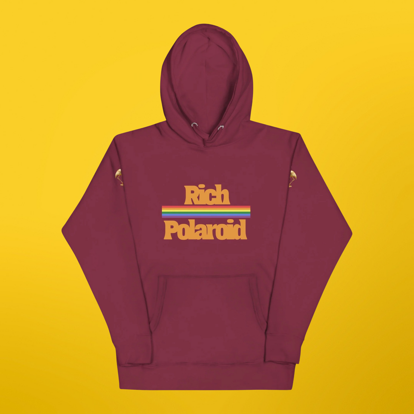 PLUSH BOY CRANBURRY RICH POLAROID HOODIE