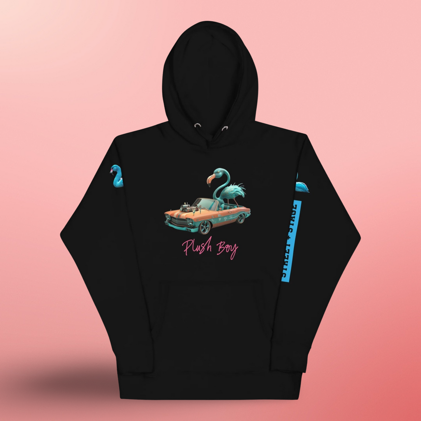 PLUSH BOY BLEU FLAMIGO LOW RIDER HOODIE