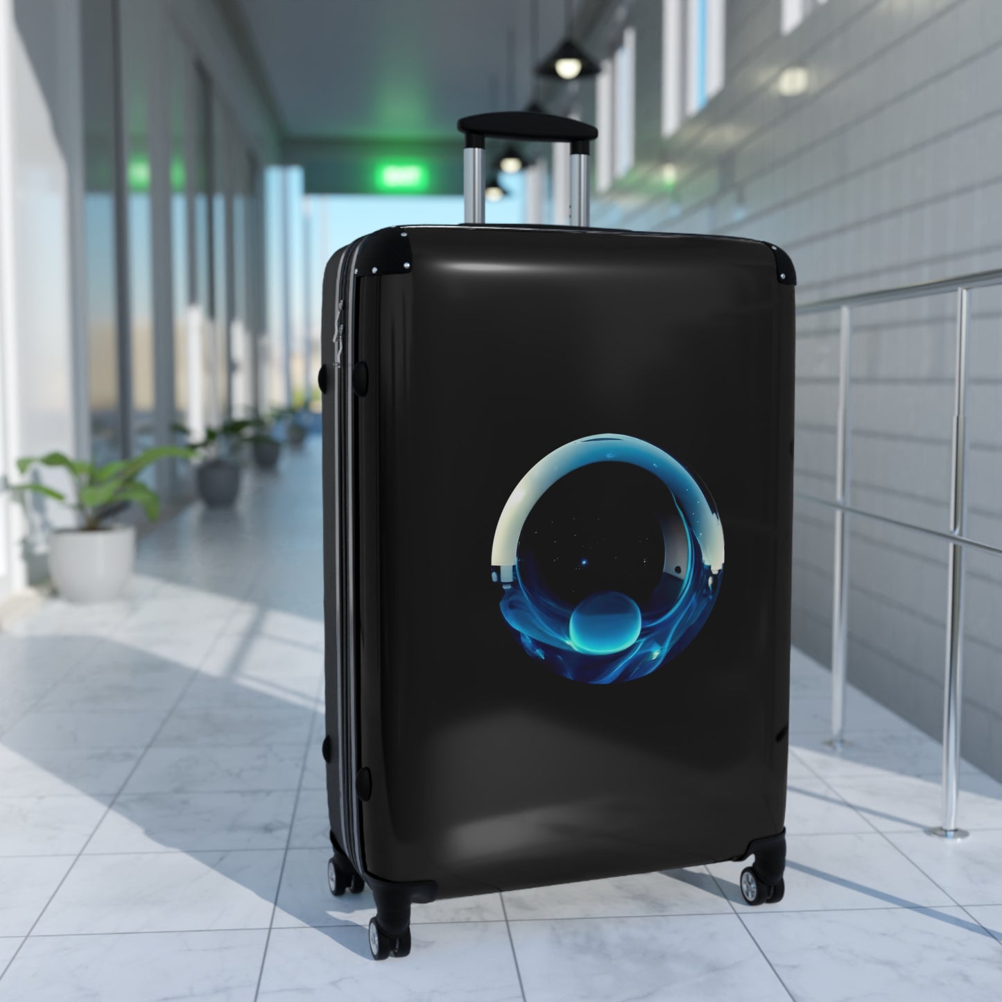 PLUSH BOY SAPPHIRE GLOBE SUITCASE