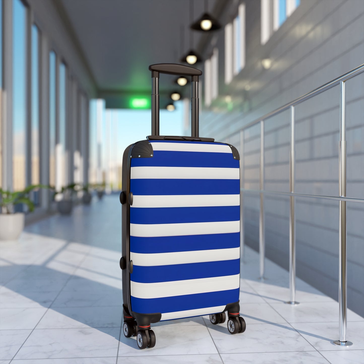 PLUSH BOY NAUTICAL SUITCASE STRIPE SUITCASE