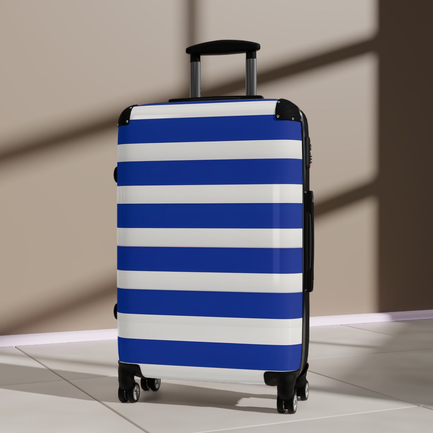 PLUSH BOY NAUTICAL SUITCASE STRIPE SUITCASE