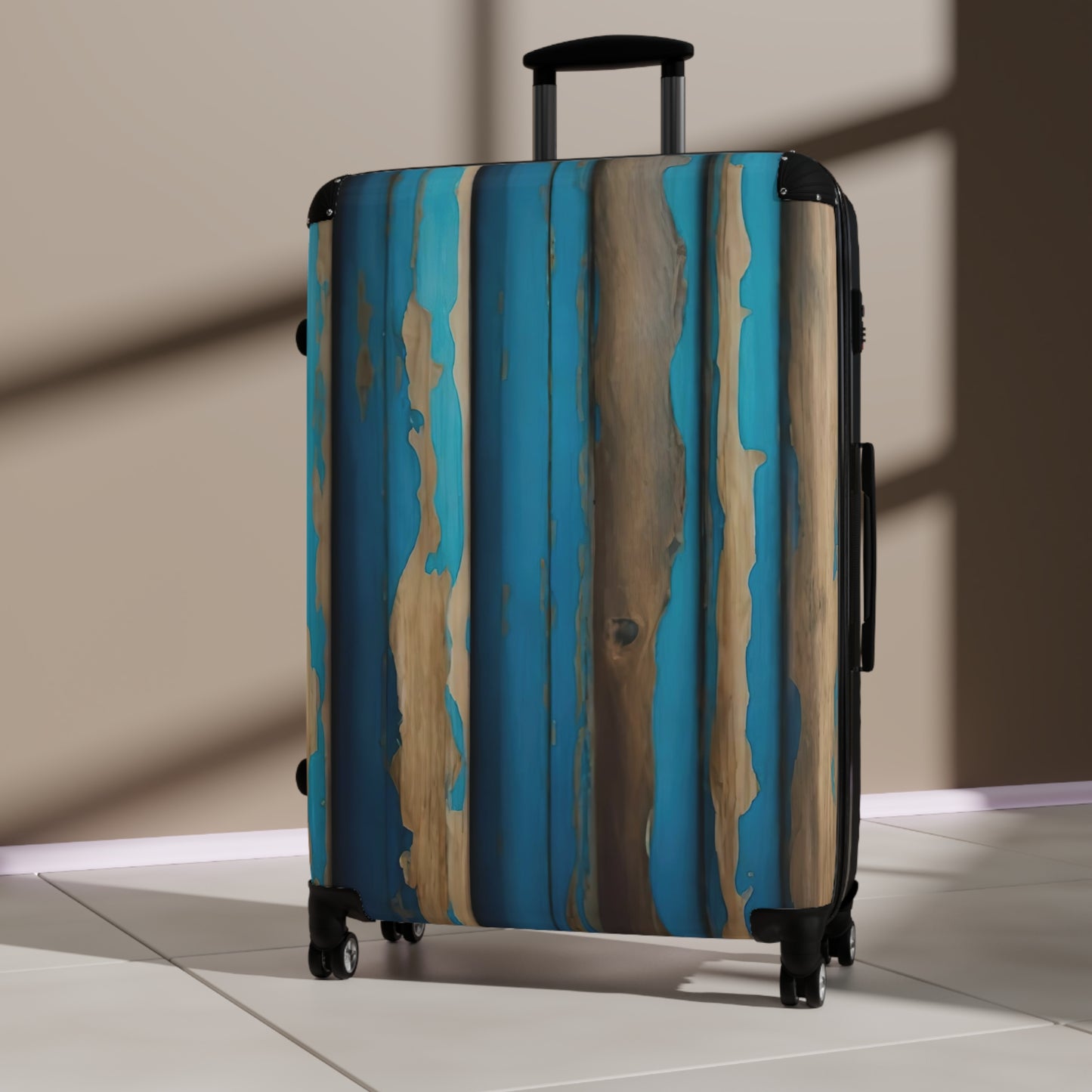 PLUSH BOY BLUE WOODSY SUITCASE