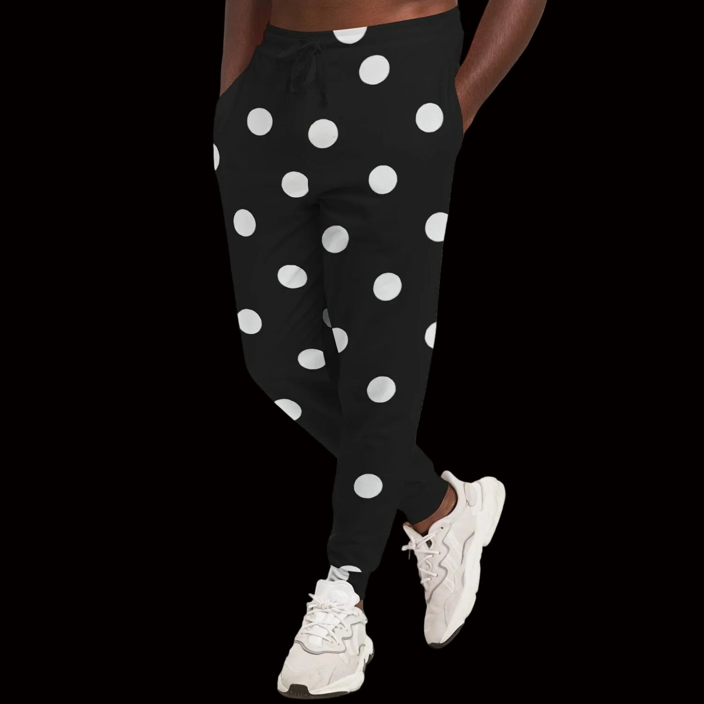 BLACK POLKA DOTS Fashion Jogger