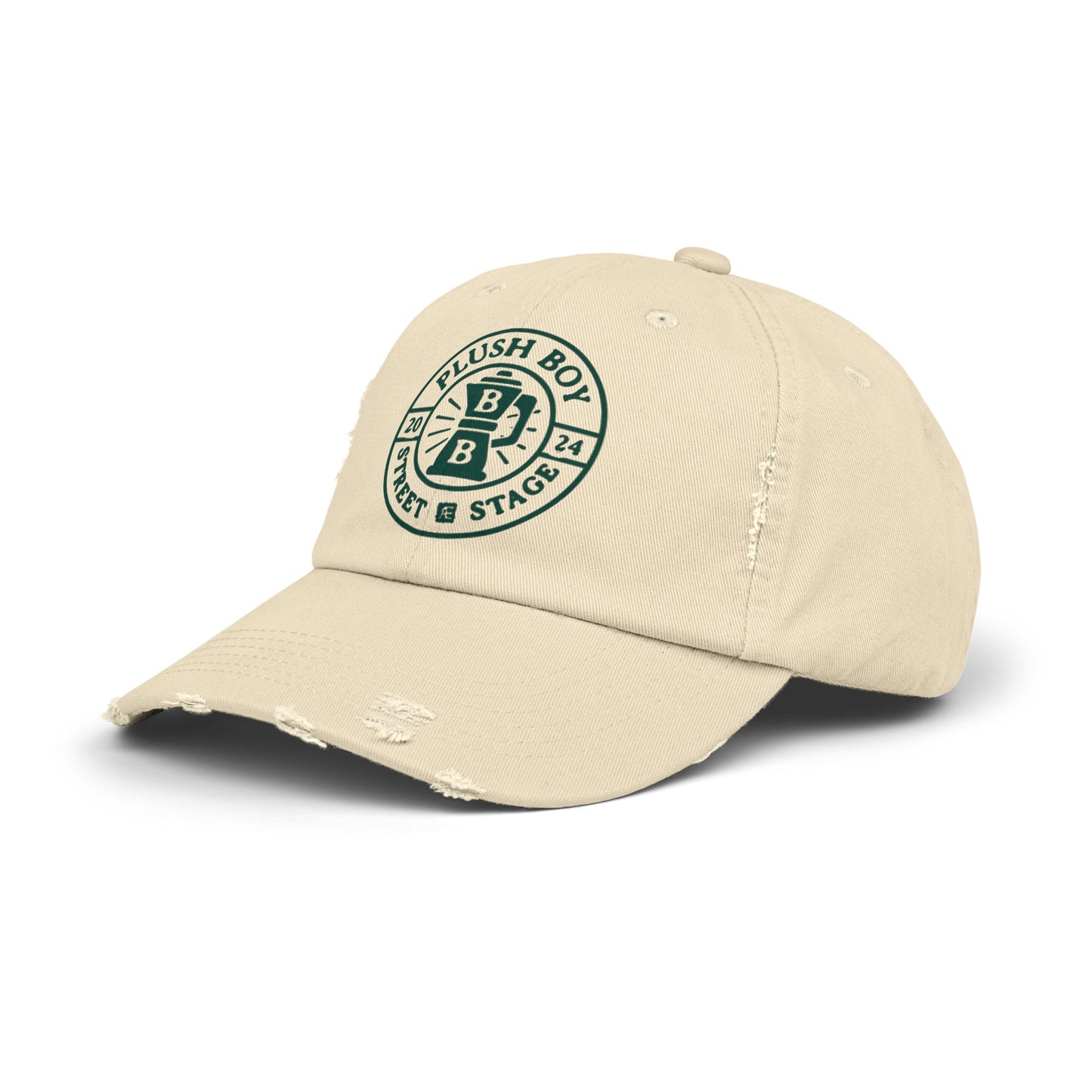 PLUSH BOY UNIVERSITY STONE DISTRESSED CAP