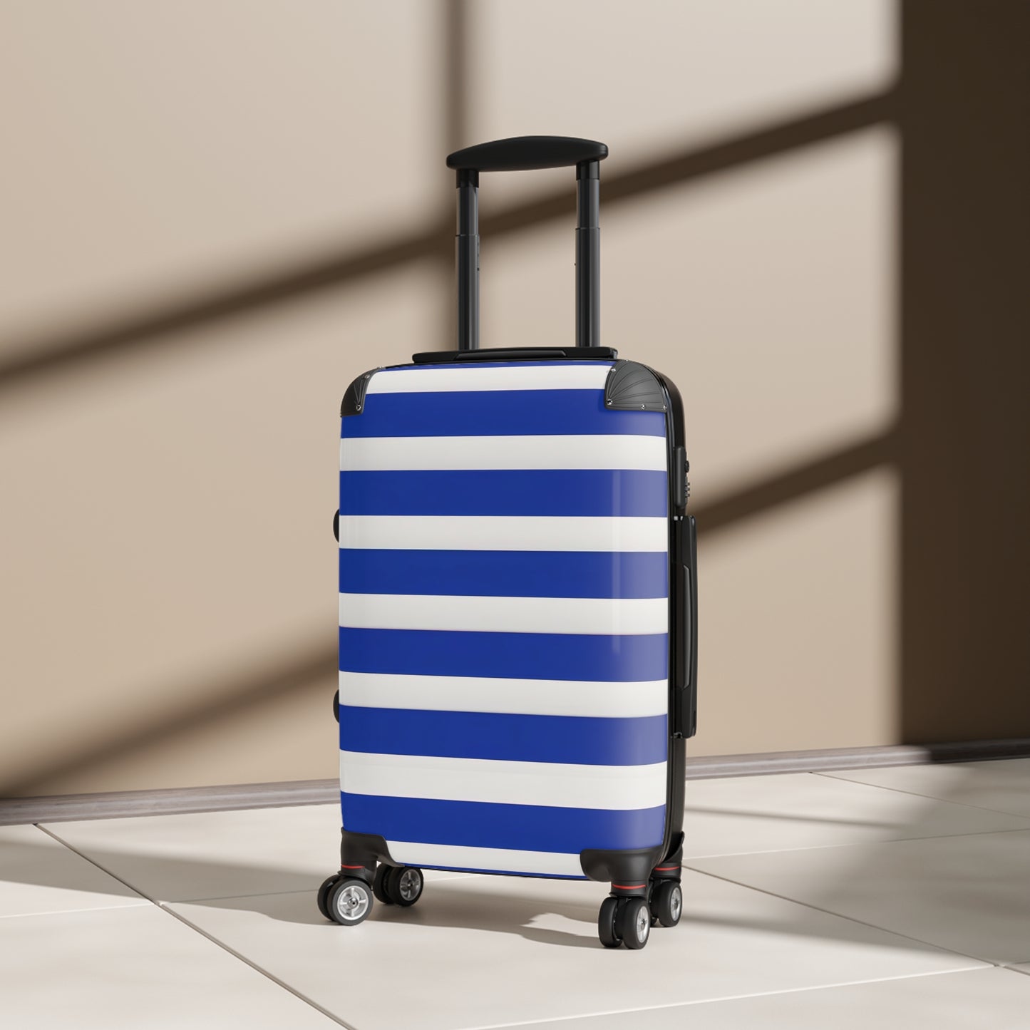 PLUSH BOY NAUTICAL SUITCASE STRIPE SUITCASE