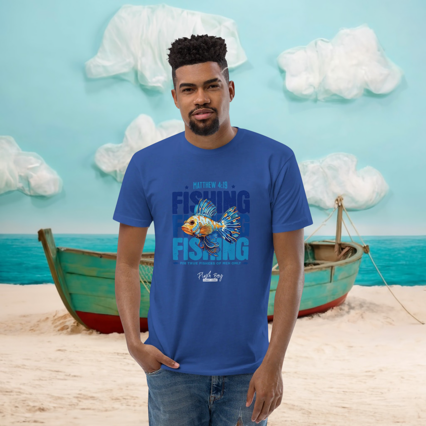 PLUSH BOY TRUE BLEUBURRY FISHERS OF MEN TEE (1st Edition)