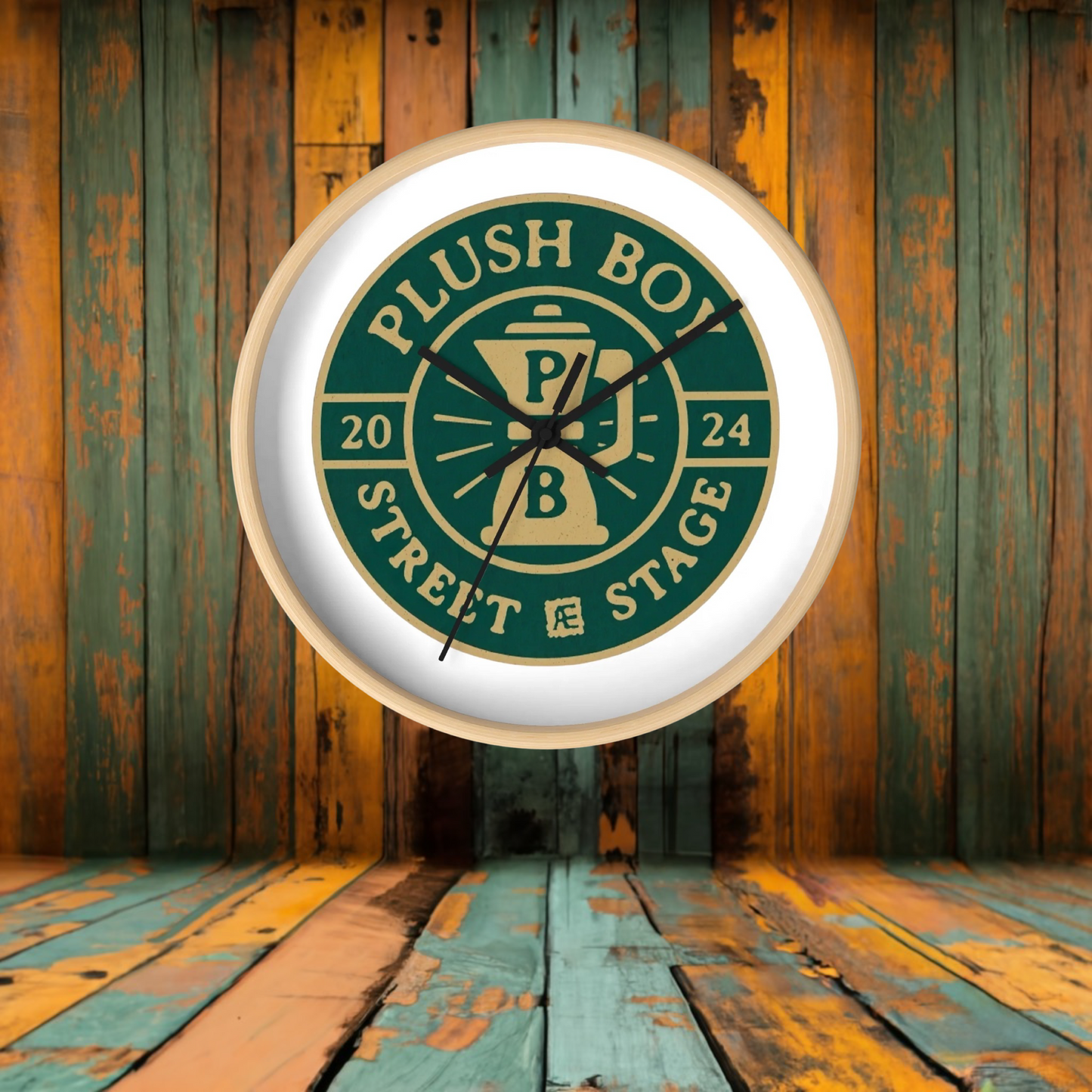 PLUSH BOY UNIVERSITY COFFEE CLOCK