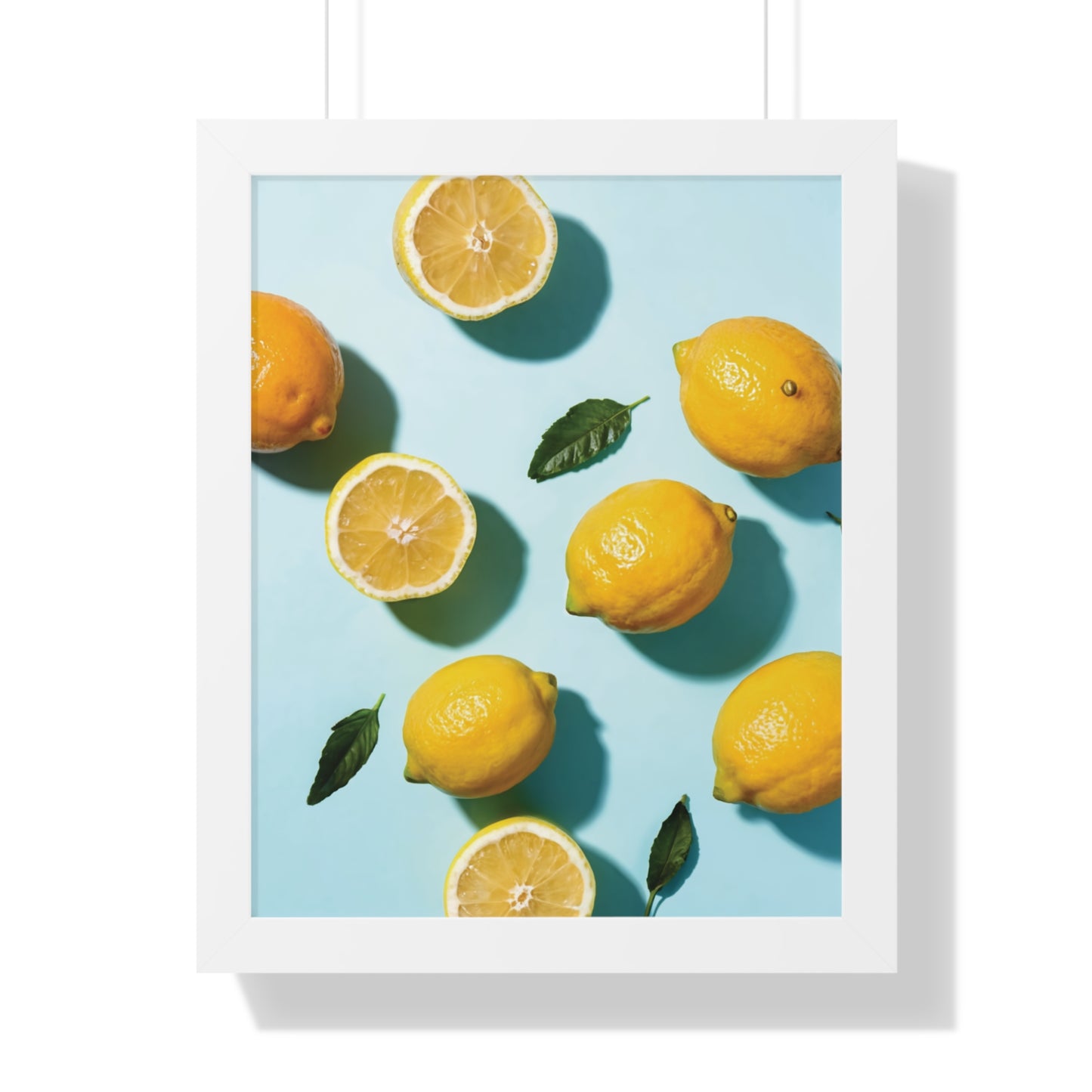 BLEU LEMONS WHITE FRAME