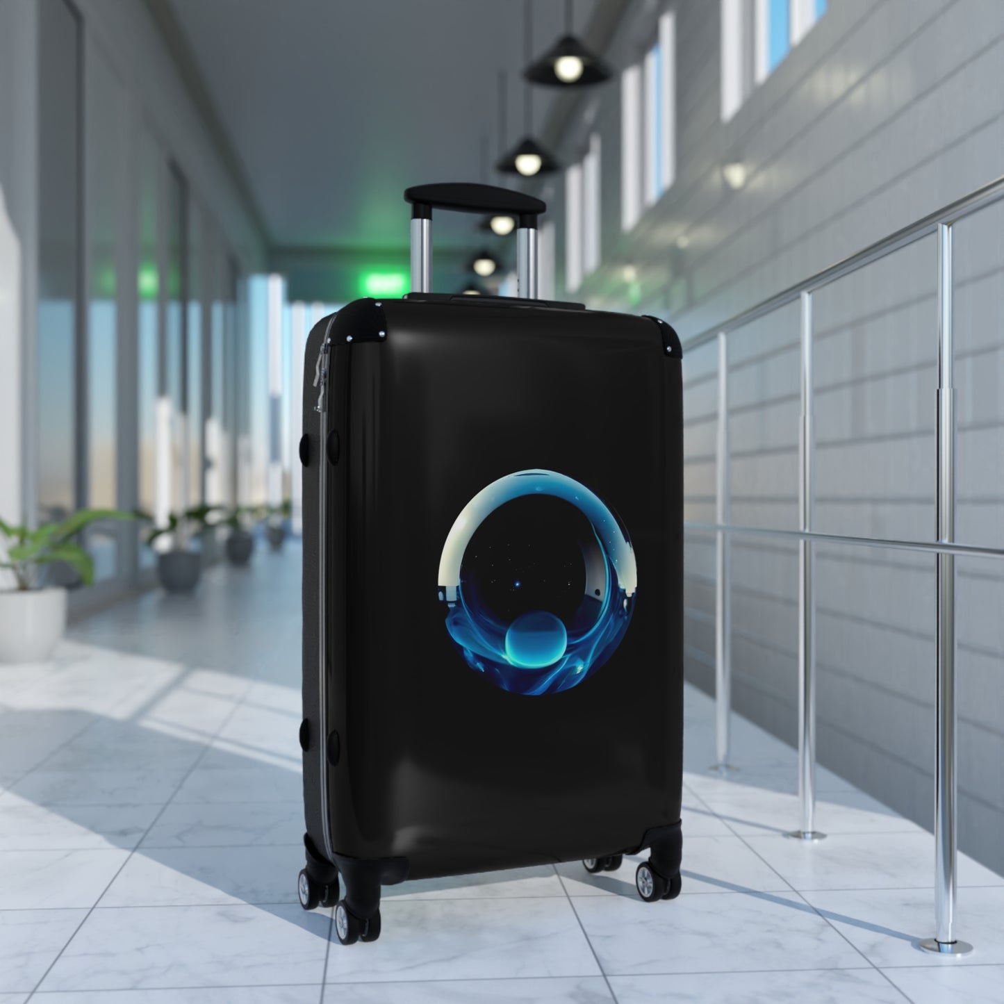 PLUSH BOY SAPPHIRE GLOBE SUITCASE
