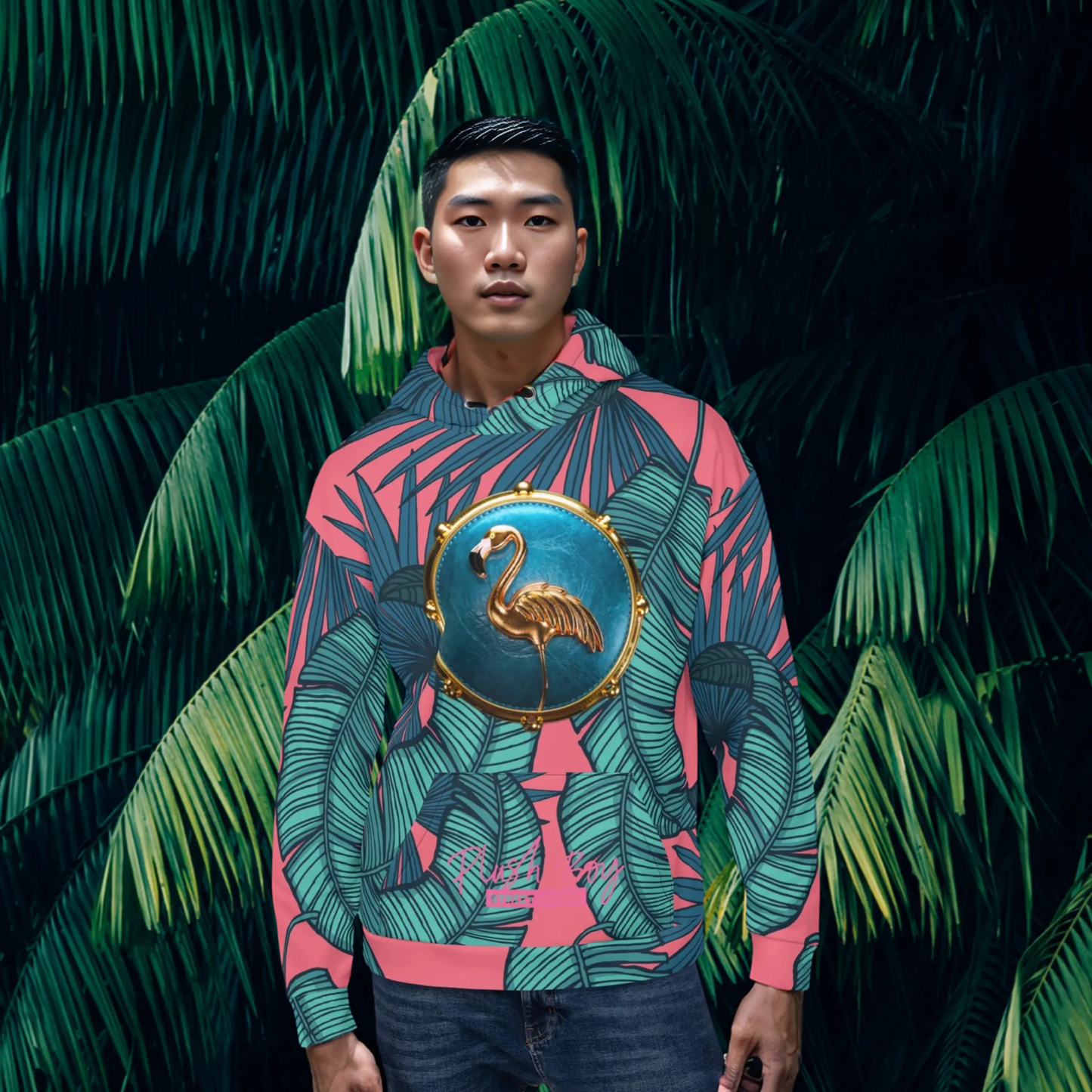 PLUSH BOY MIAMI SUNSET FLAMING HOODIE