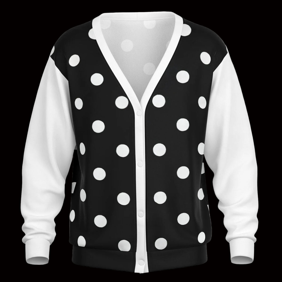 BLACK POLKA DOTS Cardigan