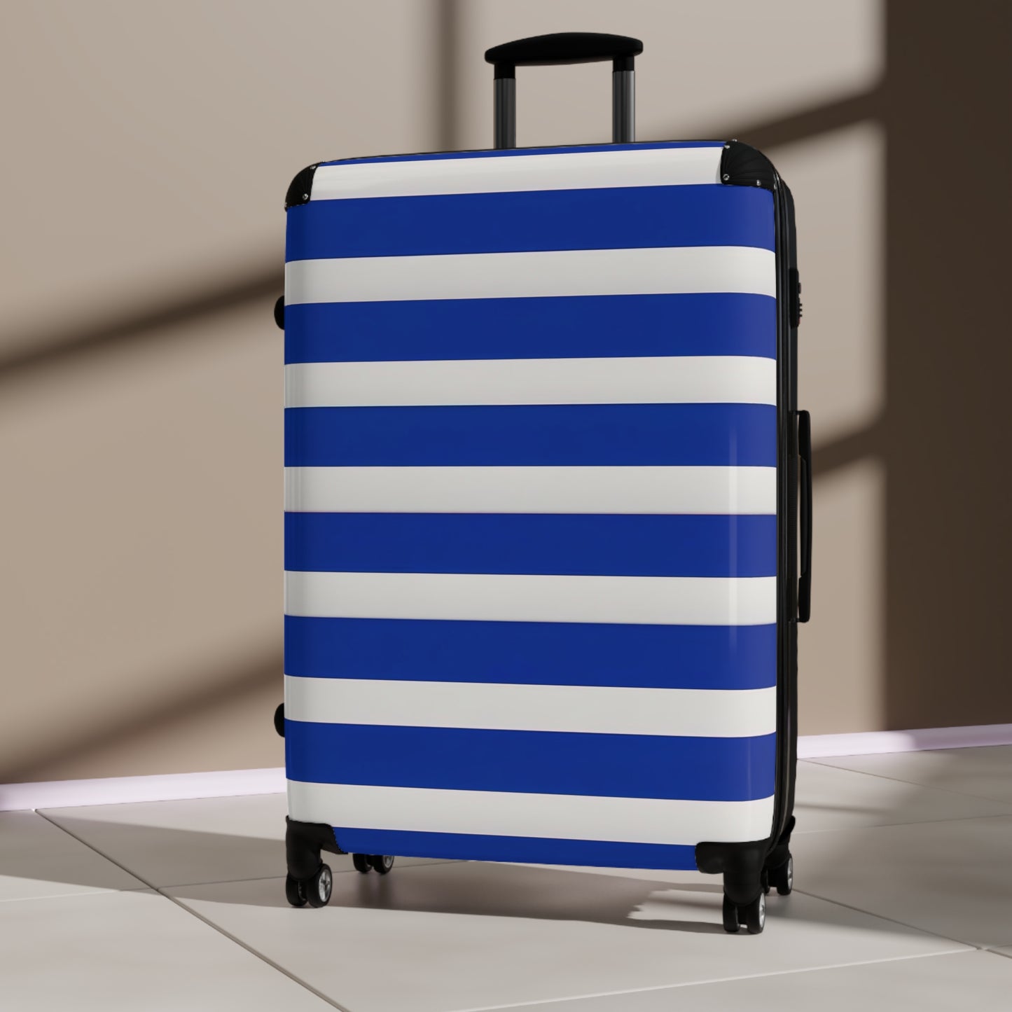 PLUSH BOY NAUTICAL SUITCASE STRIPE SUITCASE
