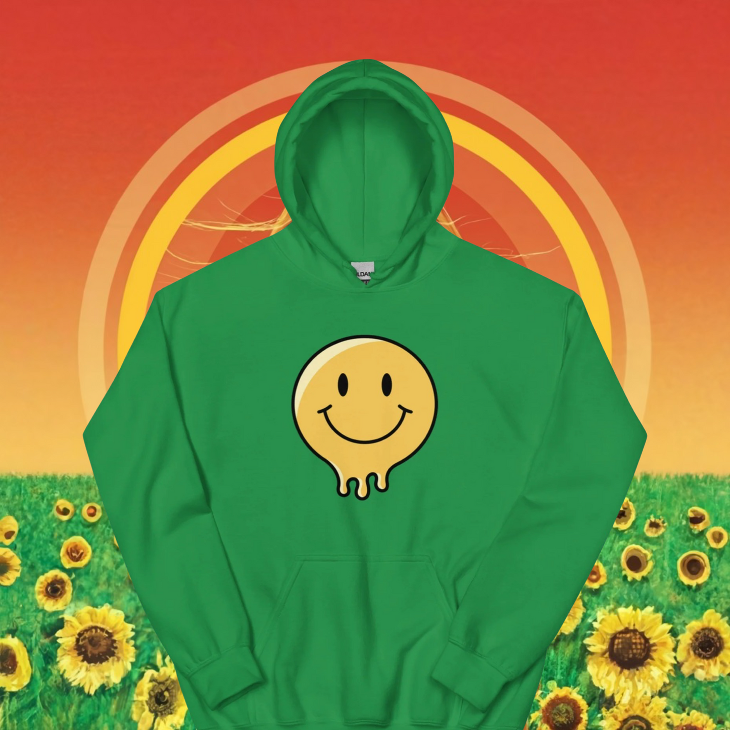PLUSH BOY LEMON LIME SMILEY FACE HOODIE