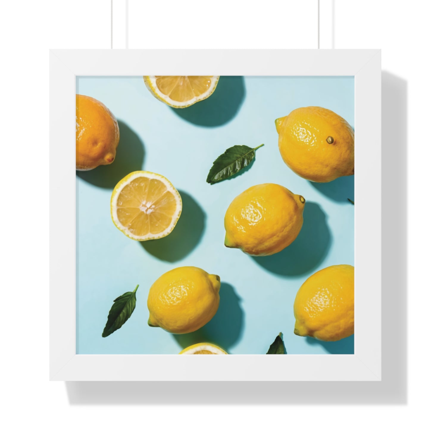 BLEU LEMONS WHITE FRAME