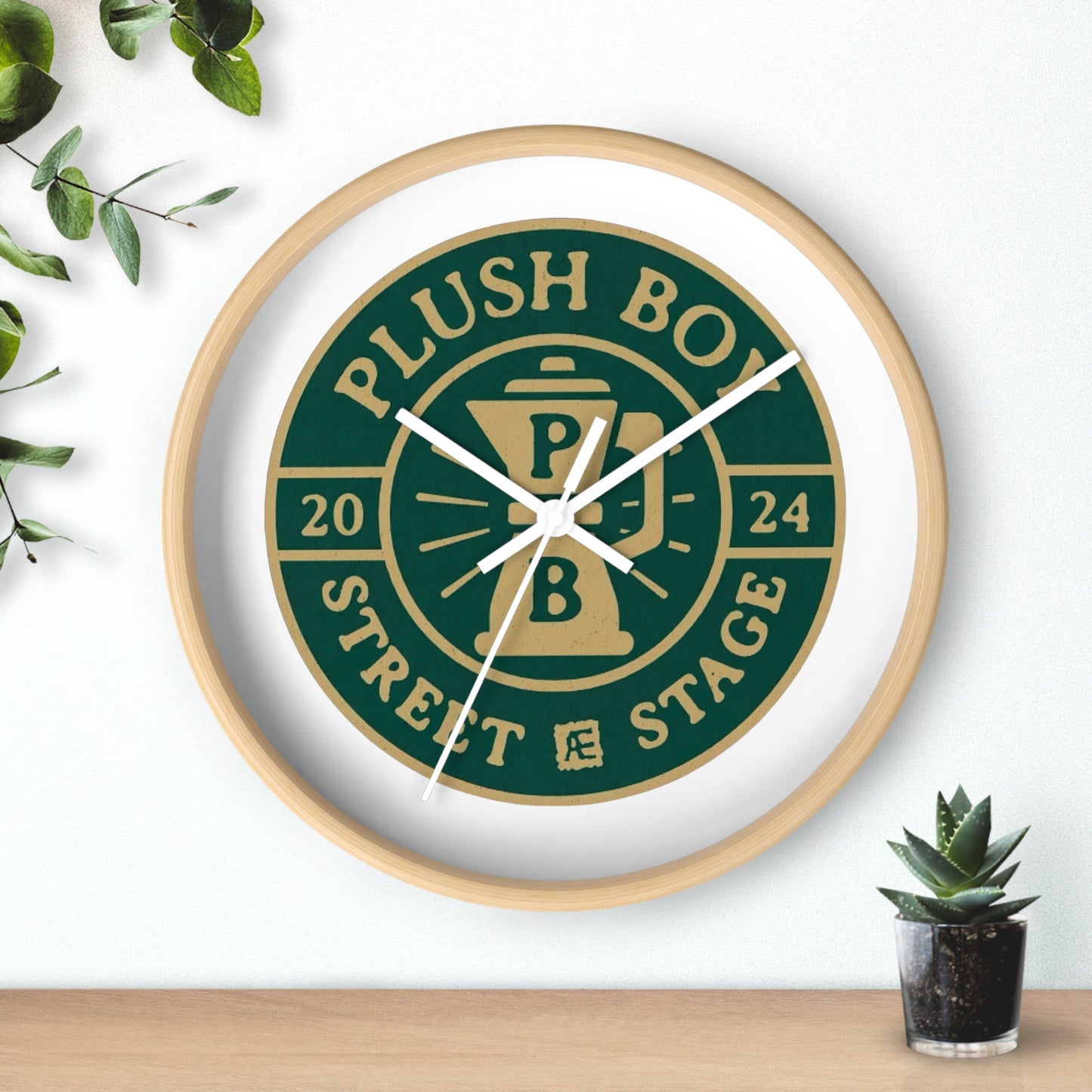 PLUSH BOY UNIVERSITY COFFEE CLOCK