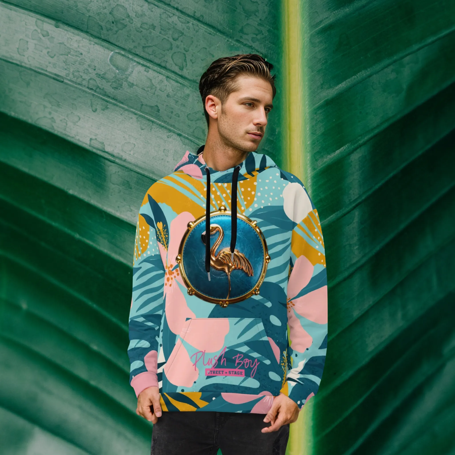 PLUSH BOY MIAMI SUNRISE FLAMING HOODIE