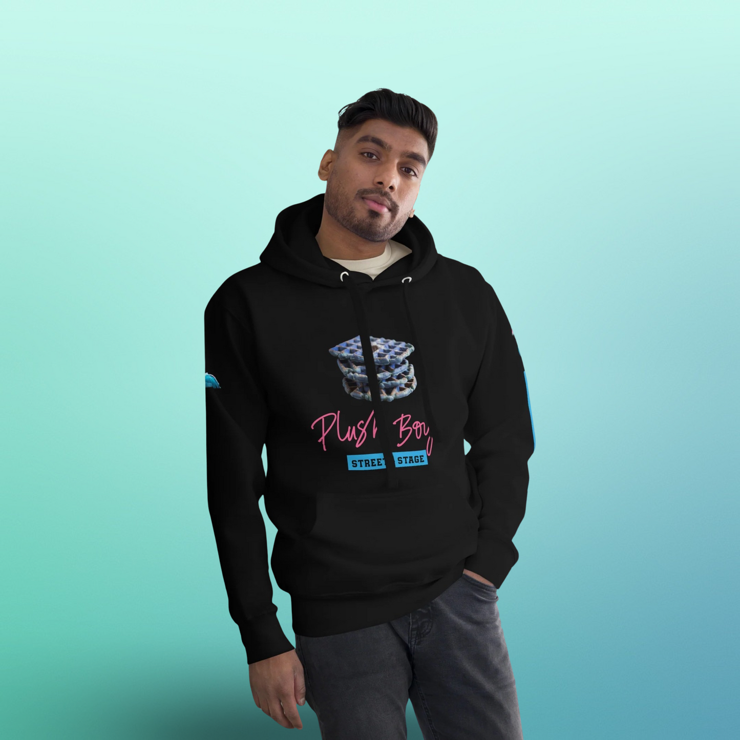 PLUSH BOY BLACKBURRY BLEU WAFFLE HOODIE (1st Edition)