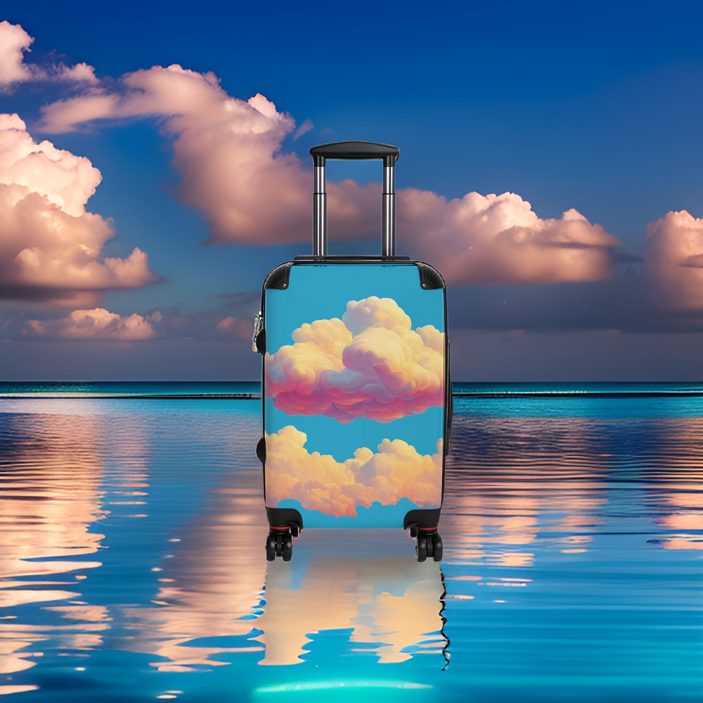 PLUSH BOY COTTON CANDY CLOUDS SUITCASE