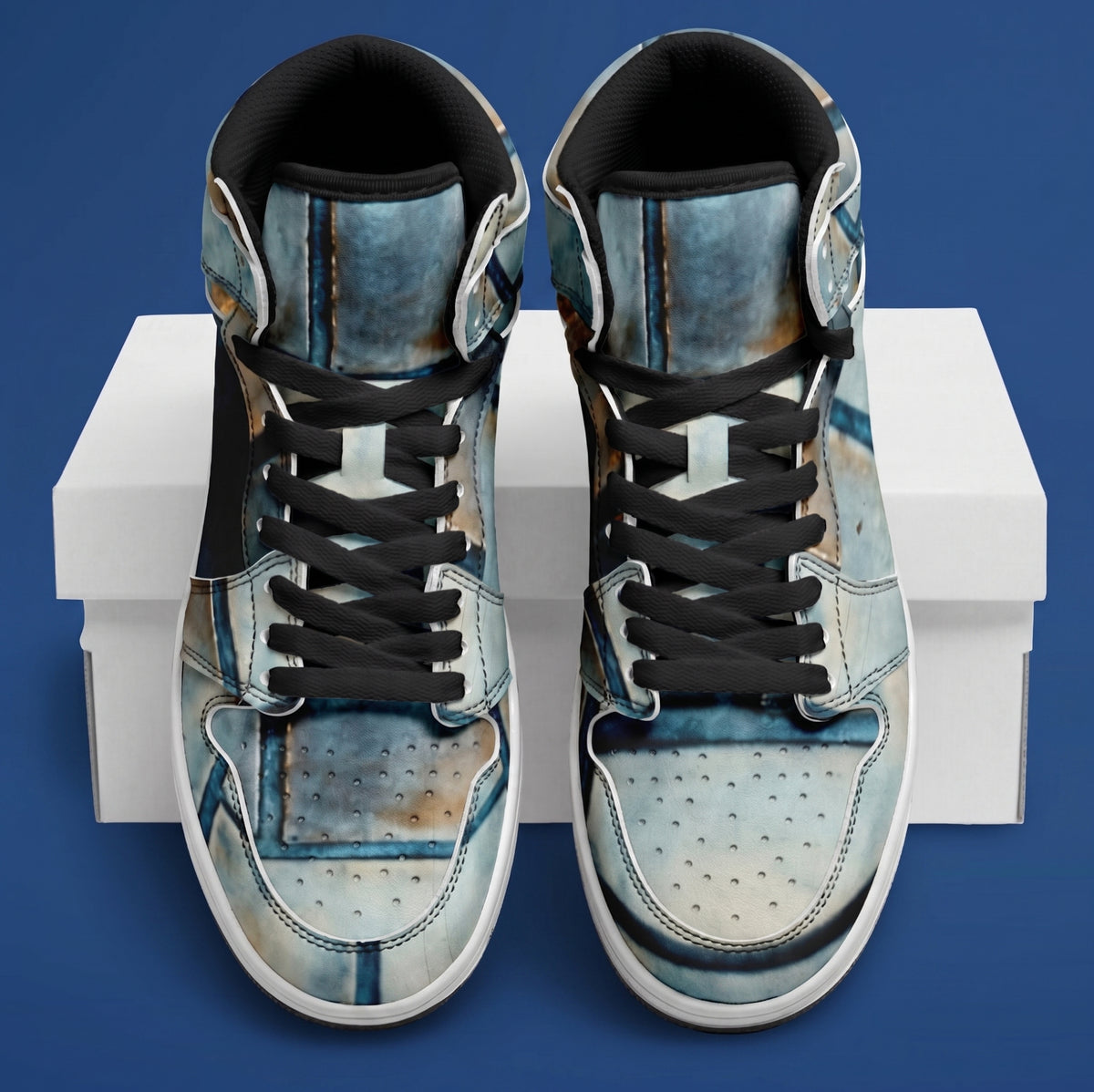 BLUE BRICK CITY High Top Shoes