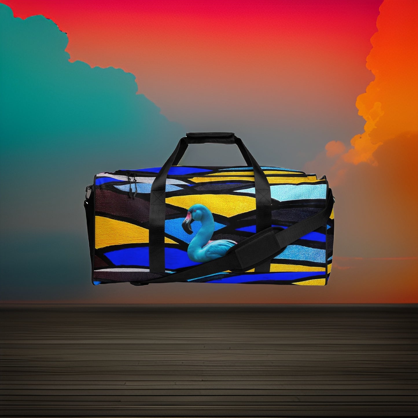 PLUSH BOY PLUSH BOY BLEU FLAMINGO MNL DUFFLE BAG