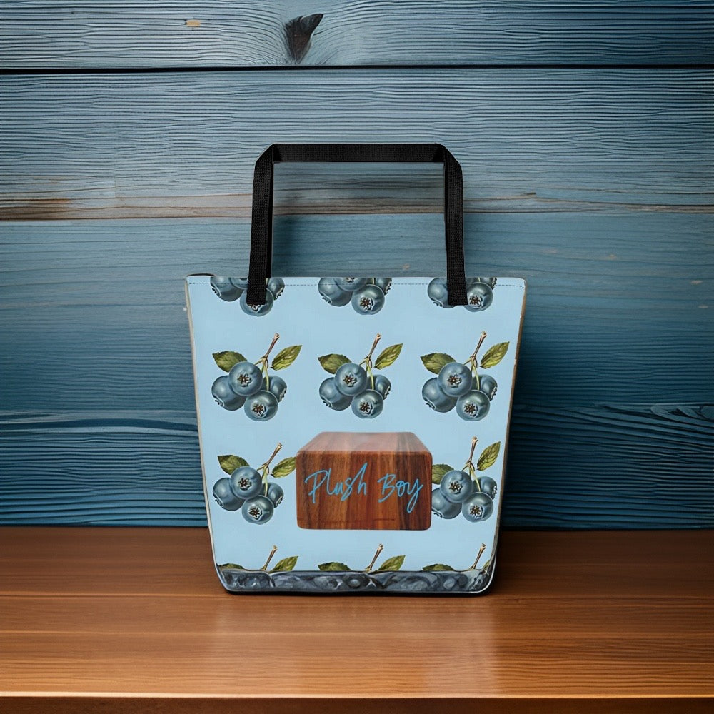 PLUSH BOY BLEUBERRY SKYY TOTE BAG