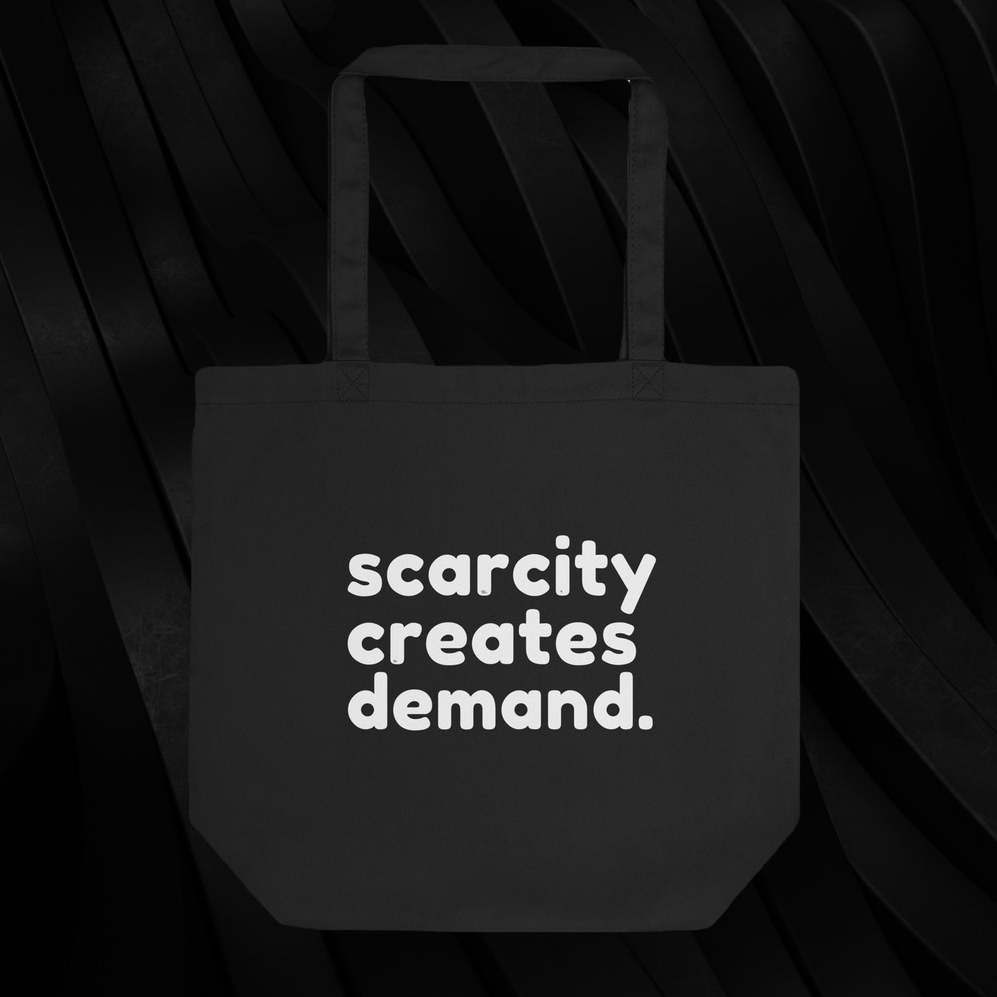 PLUSH BOY BLACKBURRY "SCARCITY CREATES DEMAND" TOTE