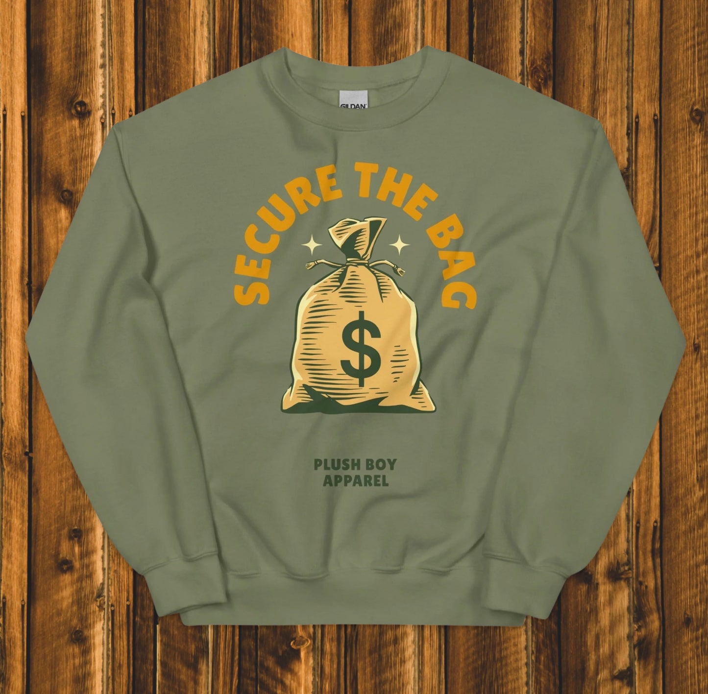 PLUSH BOY MINT GREEN SECURE THE BAG SWEATSHIRT
