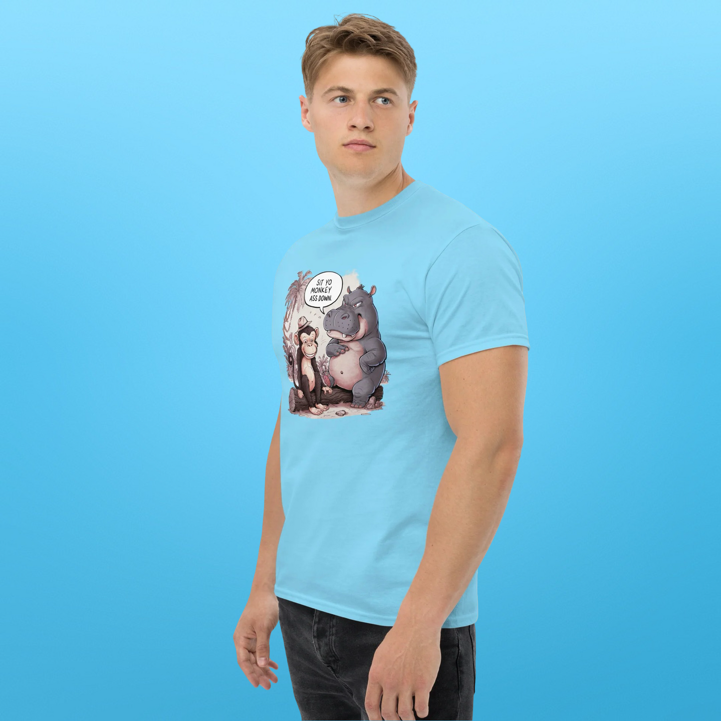 PLUSH BOY SIT YO MONKEY ASS DOWN TEE