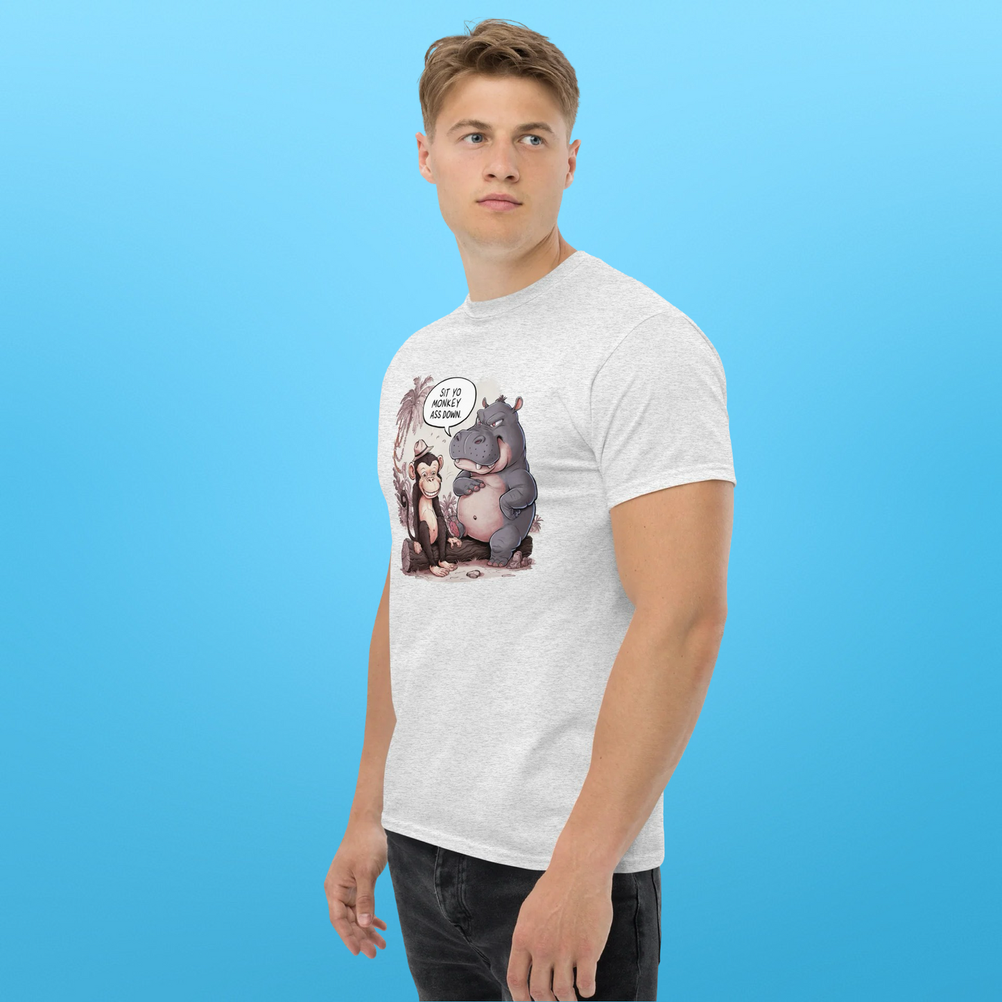 PLUSH BOY SIT YO MONKEY ASS DOWN TEE