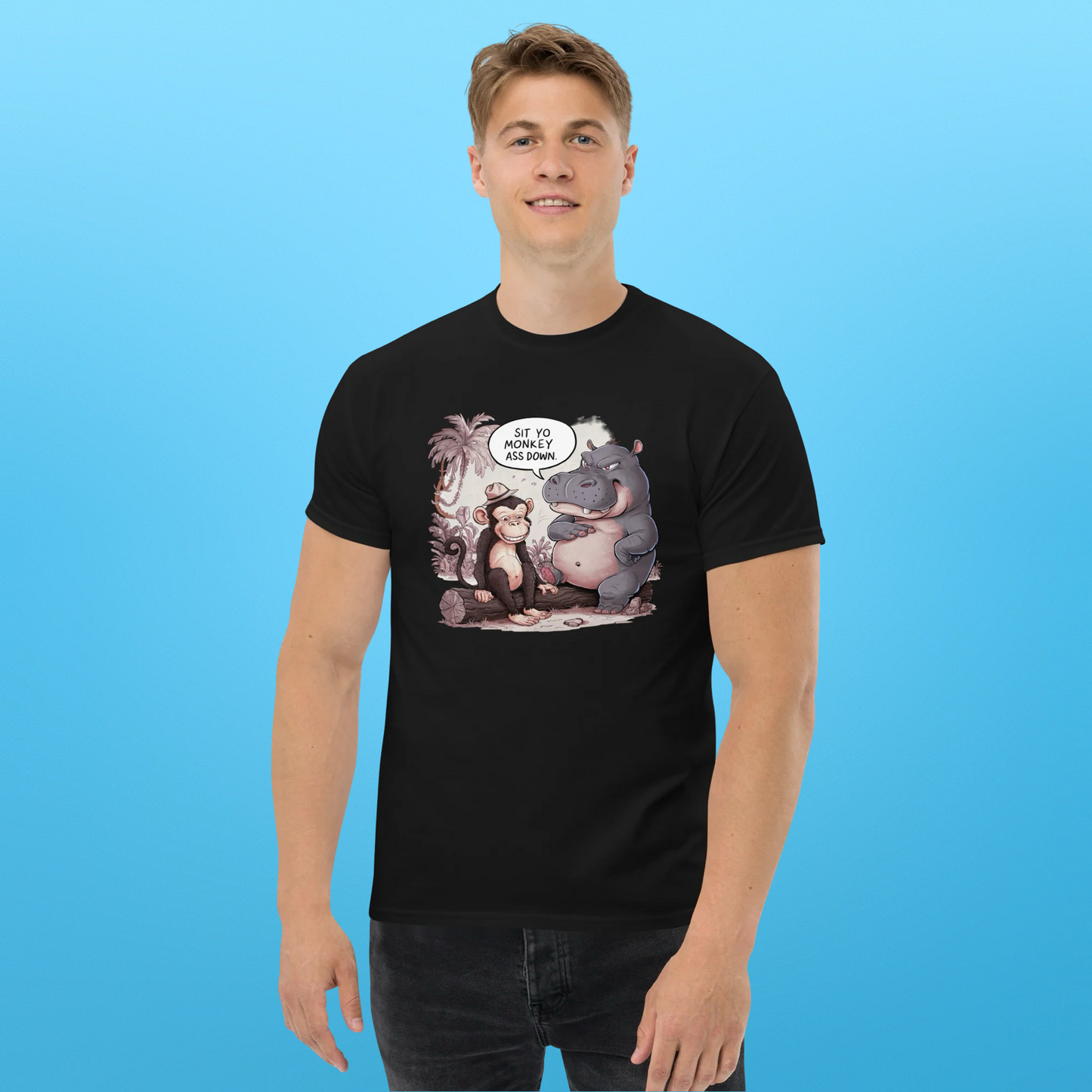 PLUSH BOY SIT YO MONKEY ASS DOWN TEE