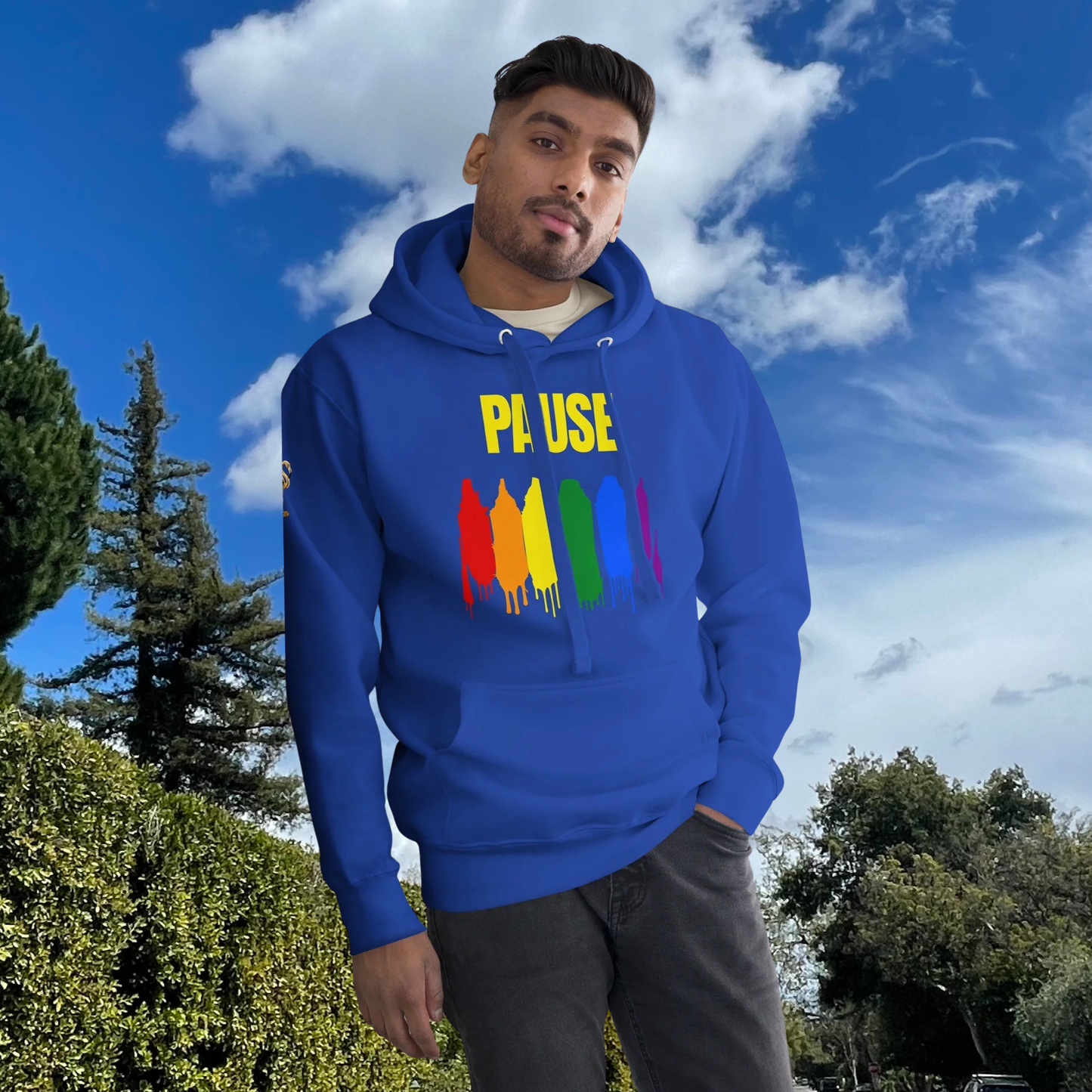 PLUSH BOY PAUSE BLEUBURRY HOODIE