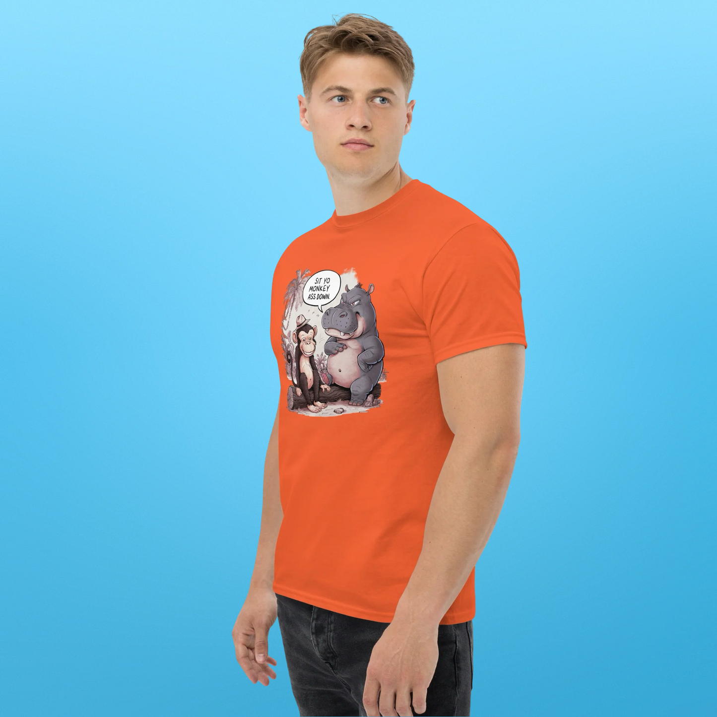 PLUSH BOY SIT YO MONKEY ASS DOWN TEE