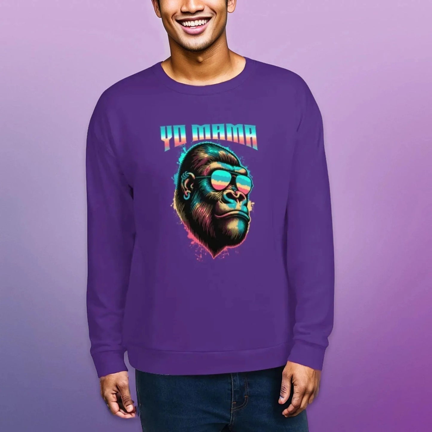 PLUSH BOY COTTON CANDY GRAPE APE SWEATSHIRT