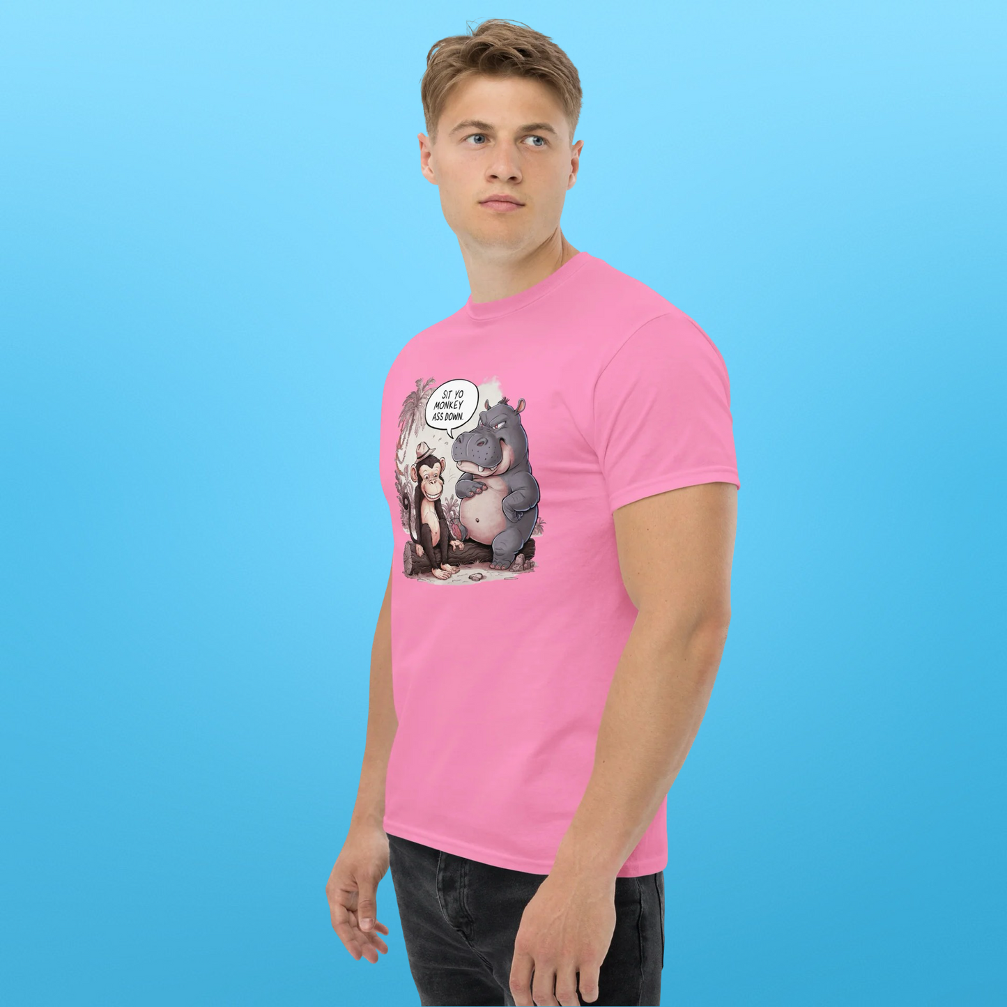 PLUSH BOY SIT YO MONKEY ASS DOWN TEE
