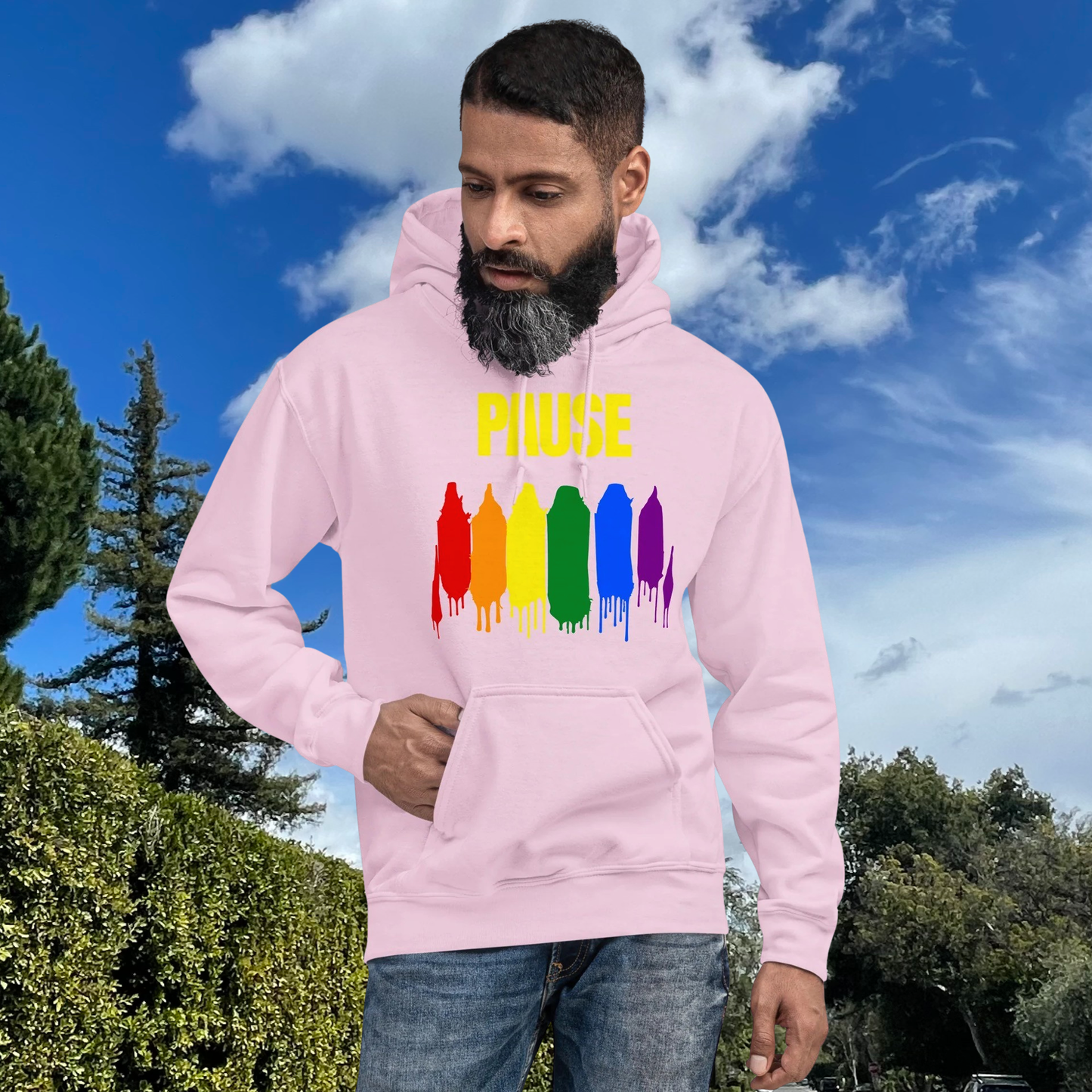 PLUSH BOY PINK PAUSE HOODIE