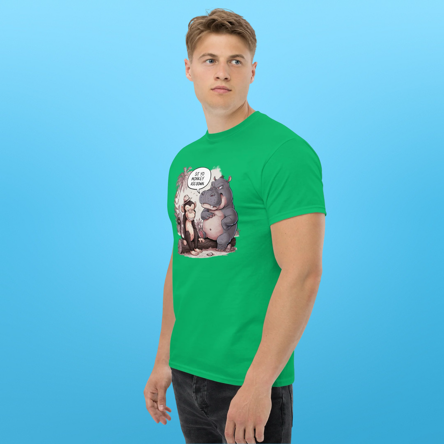 PLUSH BOY SIT YO MONKEY ASS DOWN TEE
