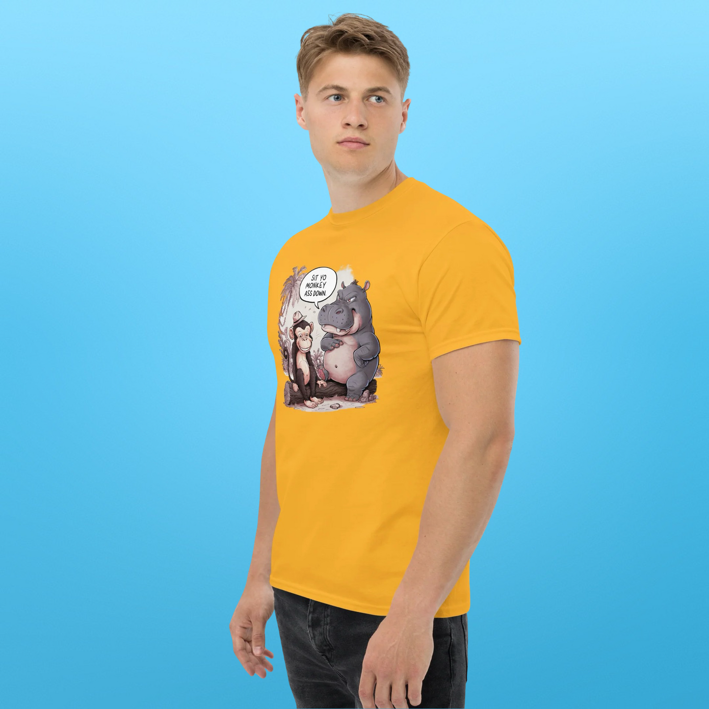 PLUSH BOY SIT YO MONKEY ASS DOWN TEE