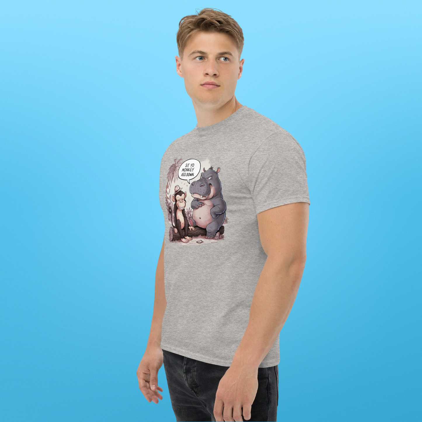 PLUSH BOY SIT YO MONKEY ASS DOWN TEE