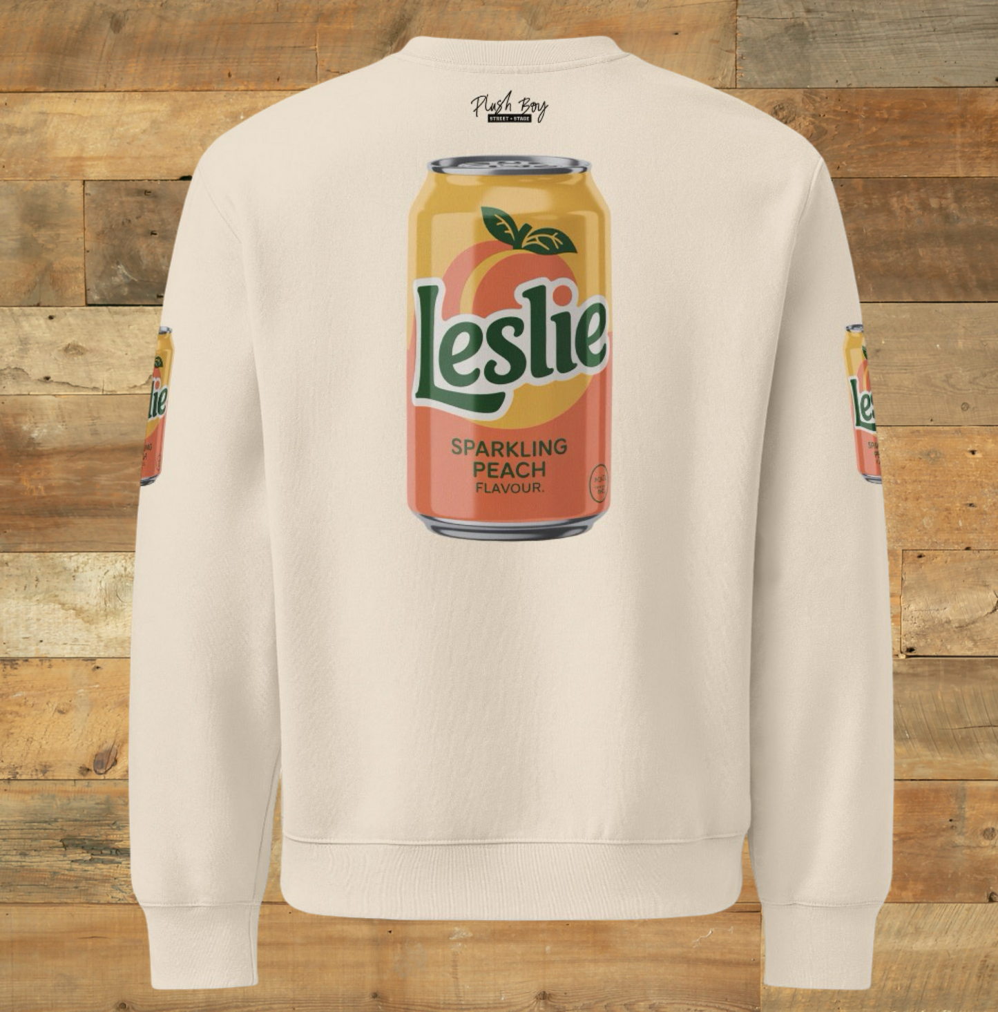 LESLIE'S SPARKLING PEACH OVERSIZED SWEATSHIRT