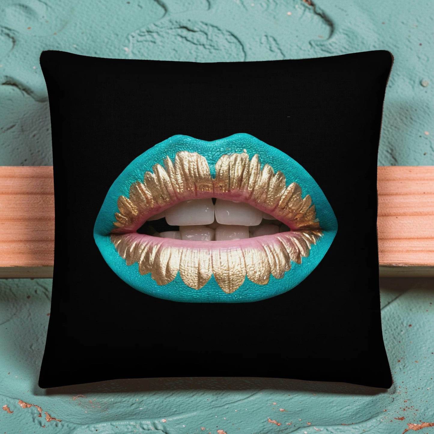 PLUSH BOY PEACH KISS BLACK Premium Pillow