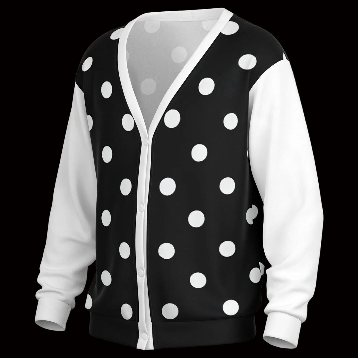 BLACK POLKA DOTS Cardigan