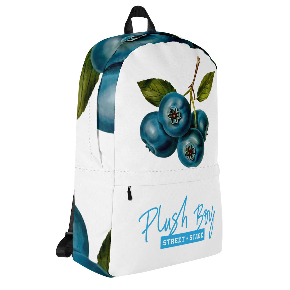 PLUSH BOY WHITE BLEUBERRY BACKPACK