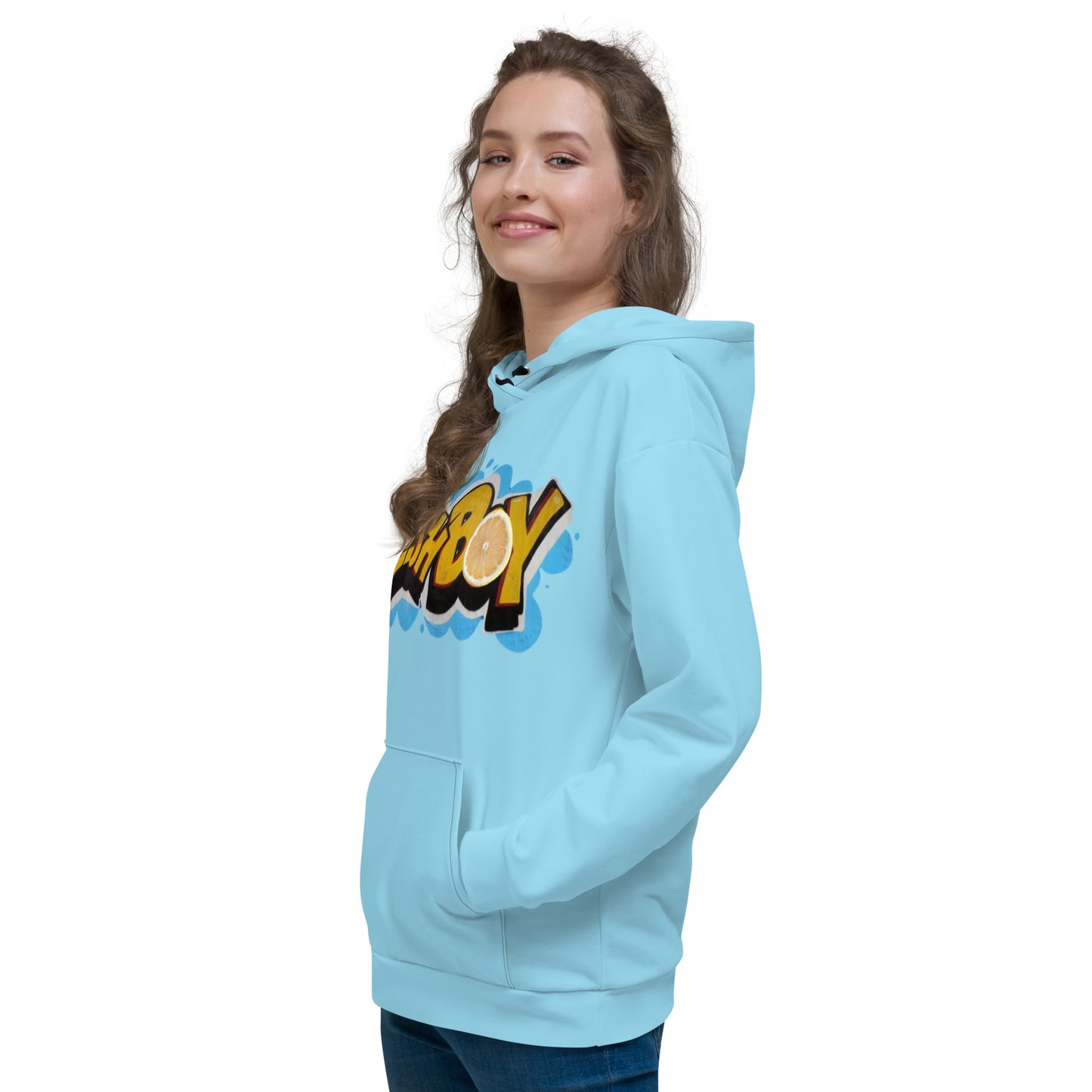 PLUSH BOY BLEUBURRY LEMONADE GRAFFITI HOODIE
