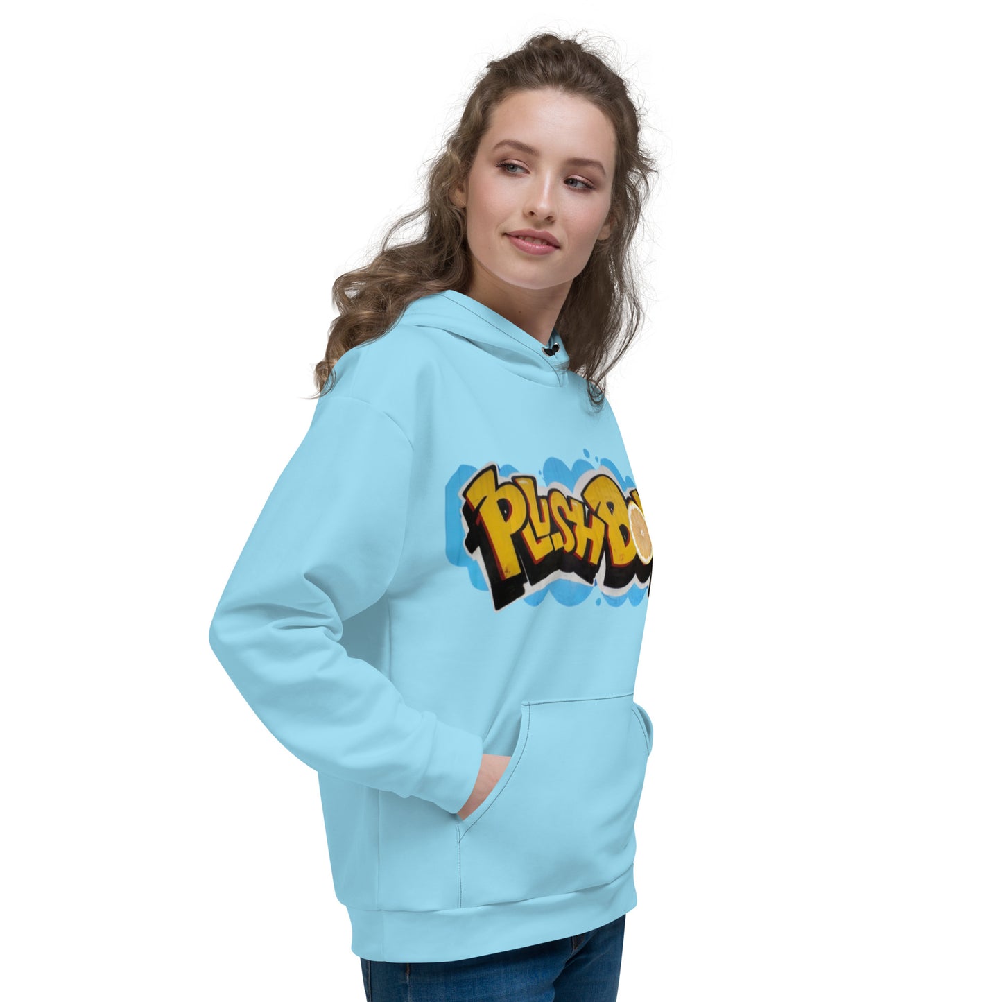 PLUSH BOY BLEUBURRY LEMONADE GRAFFITI HOODIE