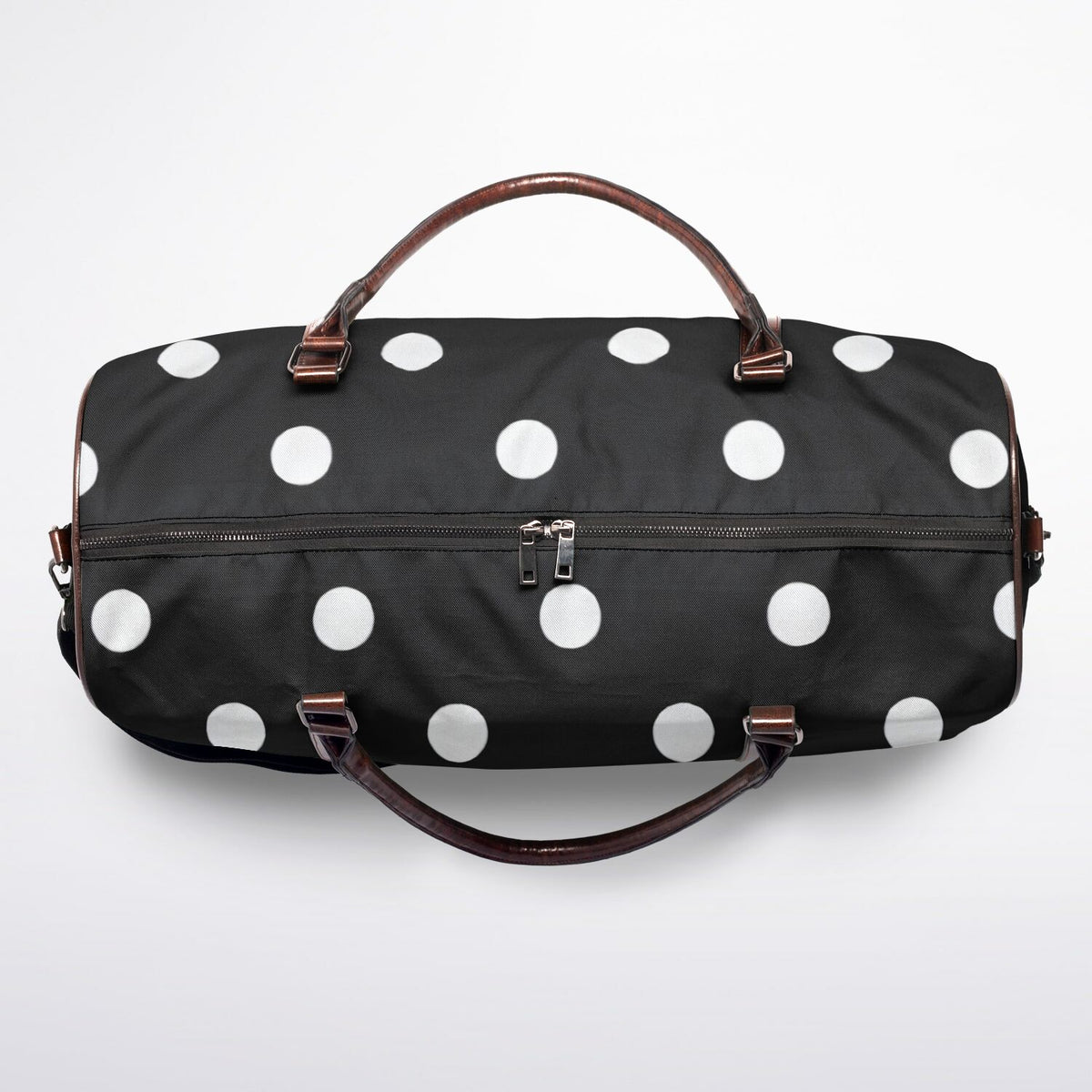 BLACK POLKA DOTS Duffel Bag