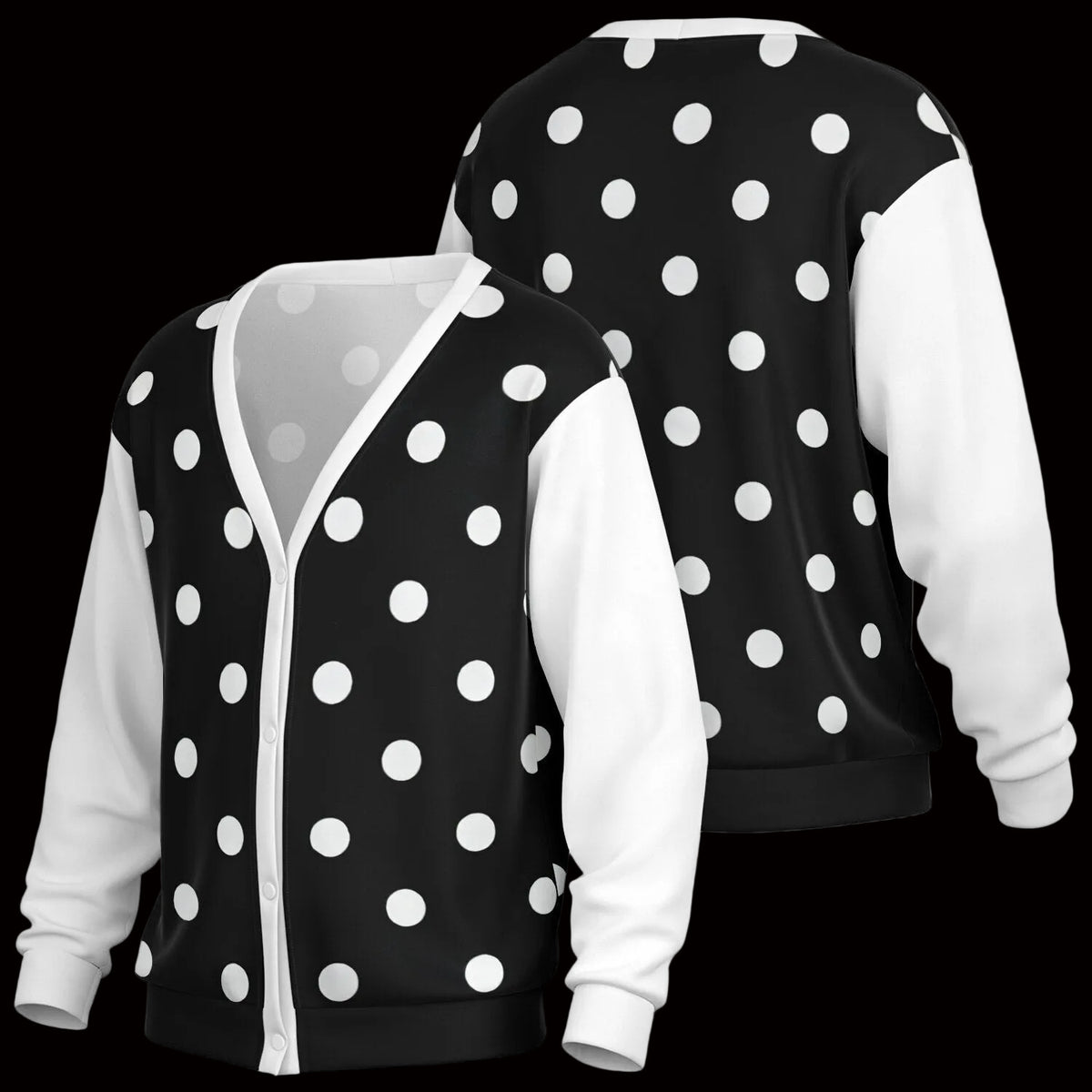 BLACK POLKA DOTS Cardigan