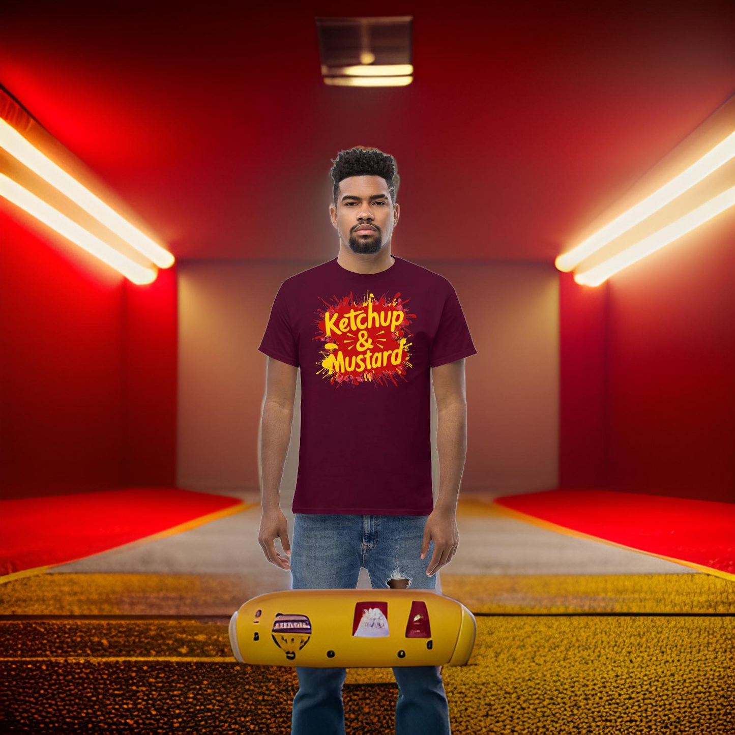 PLUSH BOY KETCHUP & MUSTARD TEE