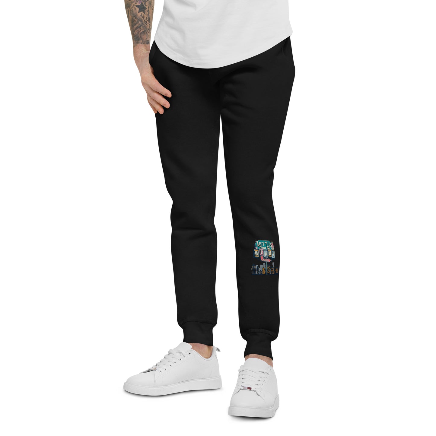 PLUSH BOY BLACKBURRY LET US NOT BE WEARY UNISEX FLEECE SWEATPANTS