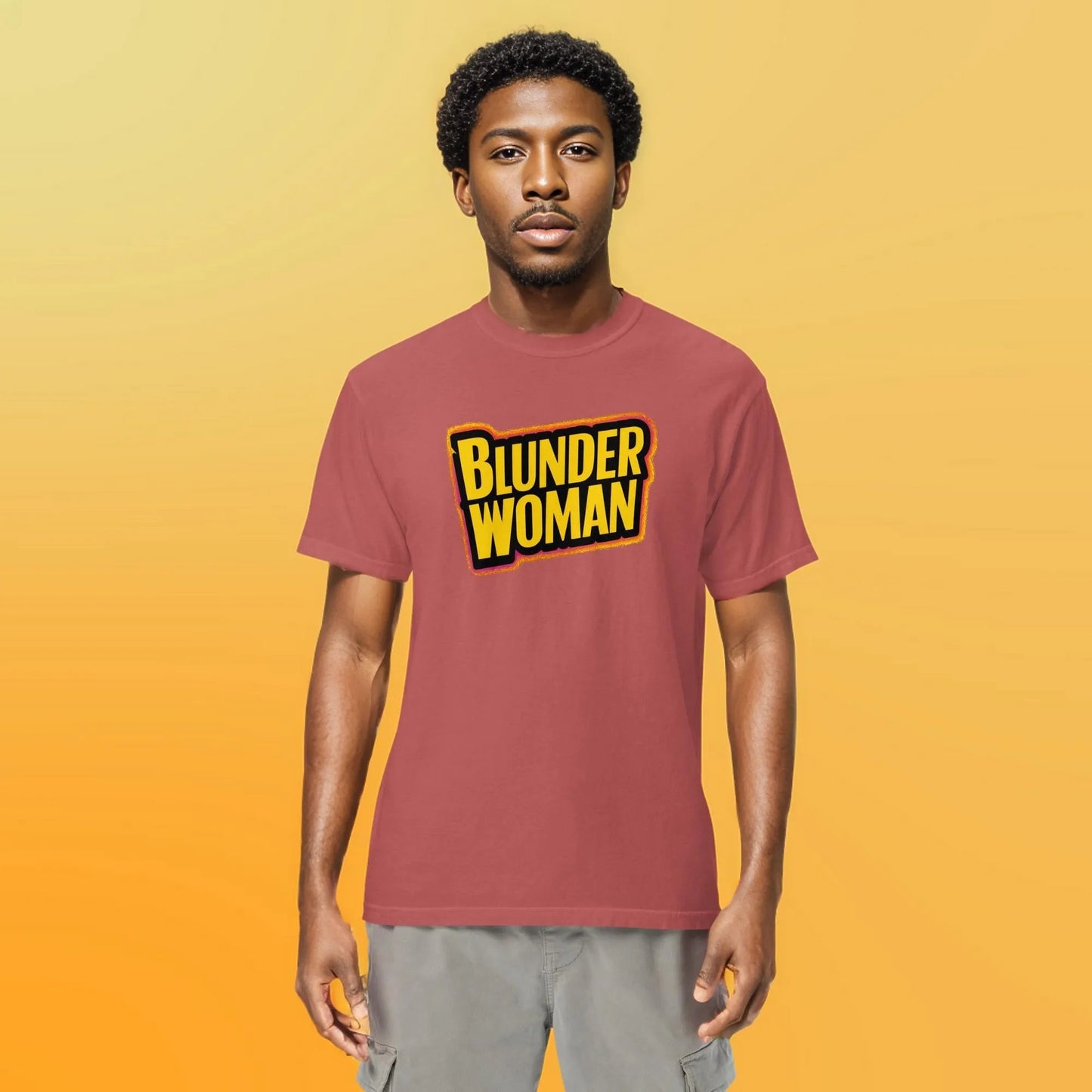 PLUSH BOY BLUNDER WOMAN TEE