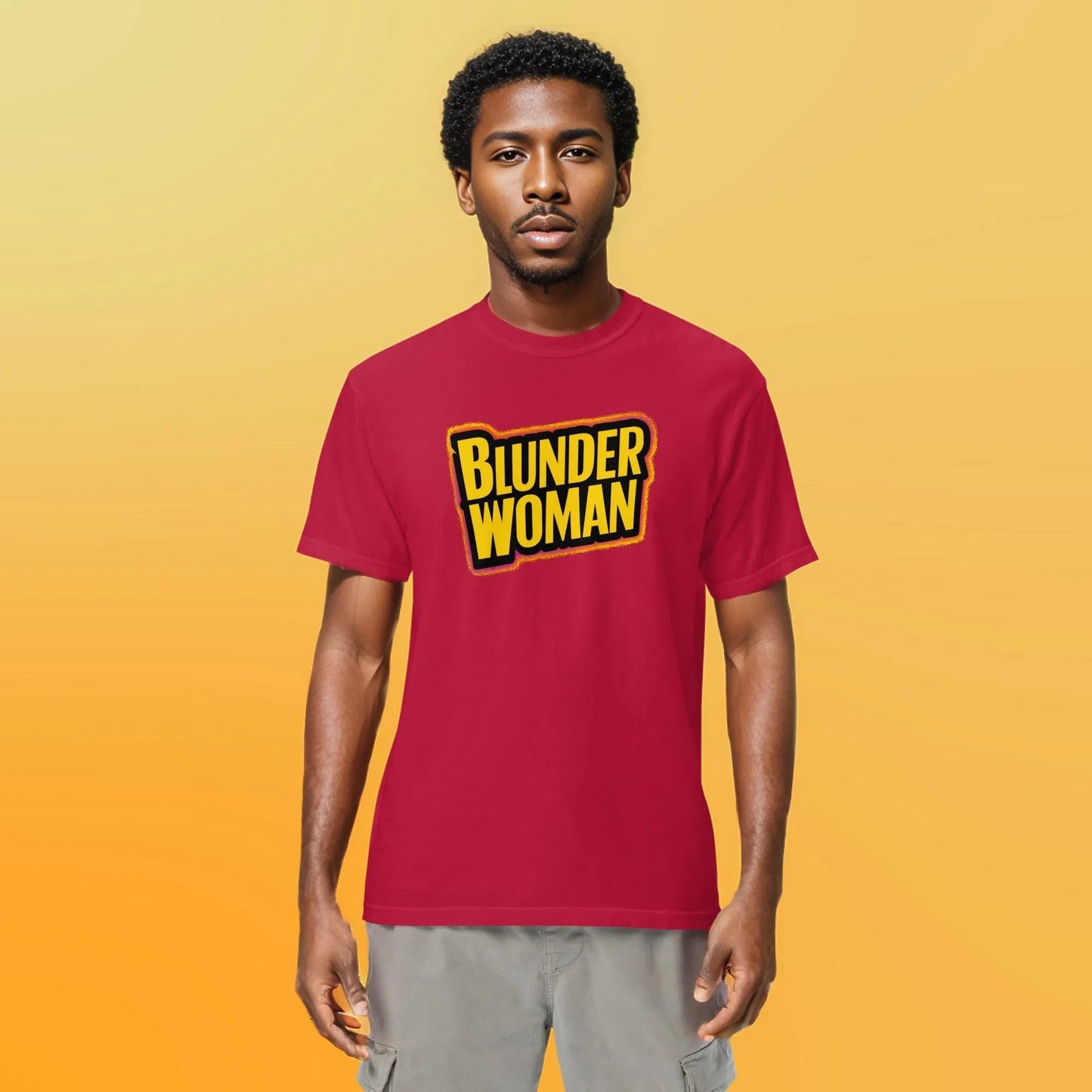 PLUSH BOY BLUNDER WOMAN TEE
